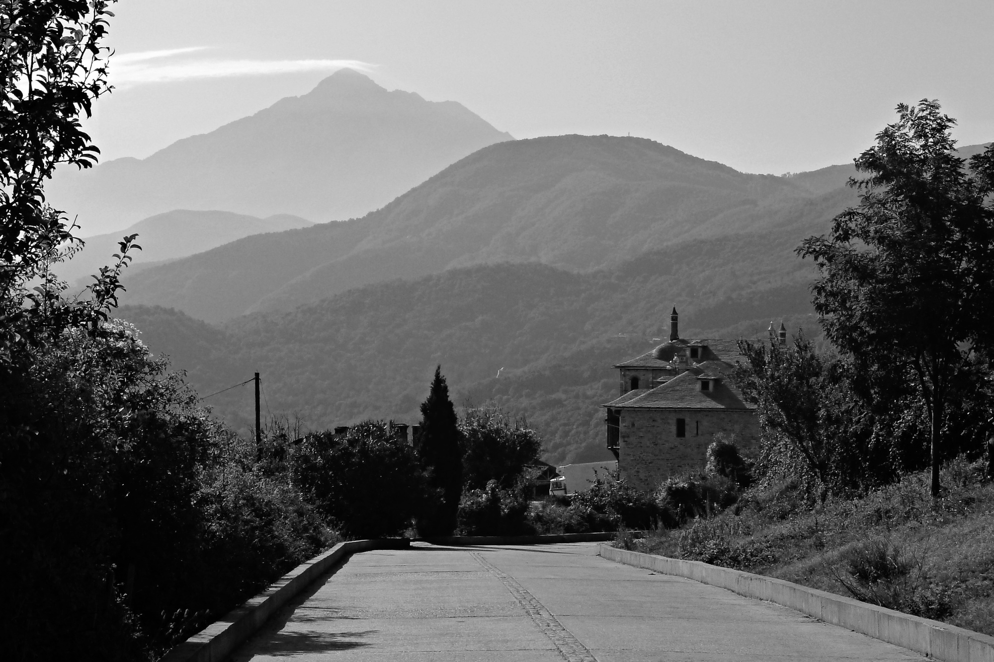 Road to Mount Athos