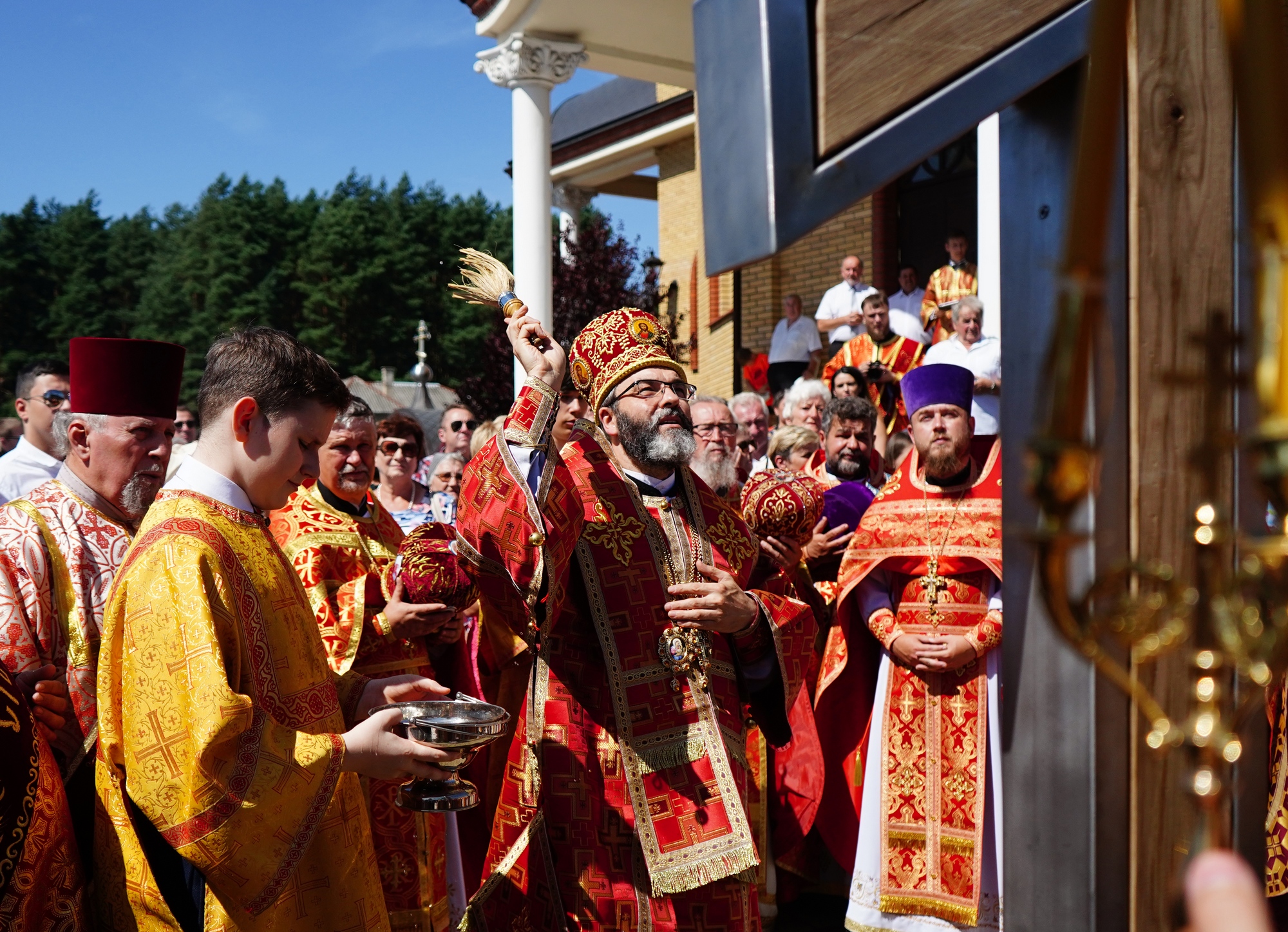 The feast of St. Panteleimon in St. Panteleimon Orthodox church in Białystok