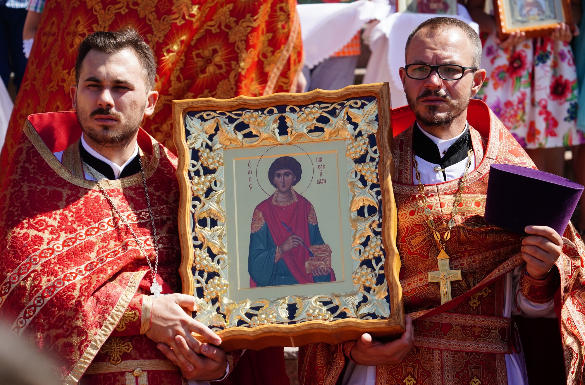 The feast of St. Panteleimon in St. Panteleimon Orthodox church in Białystok