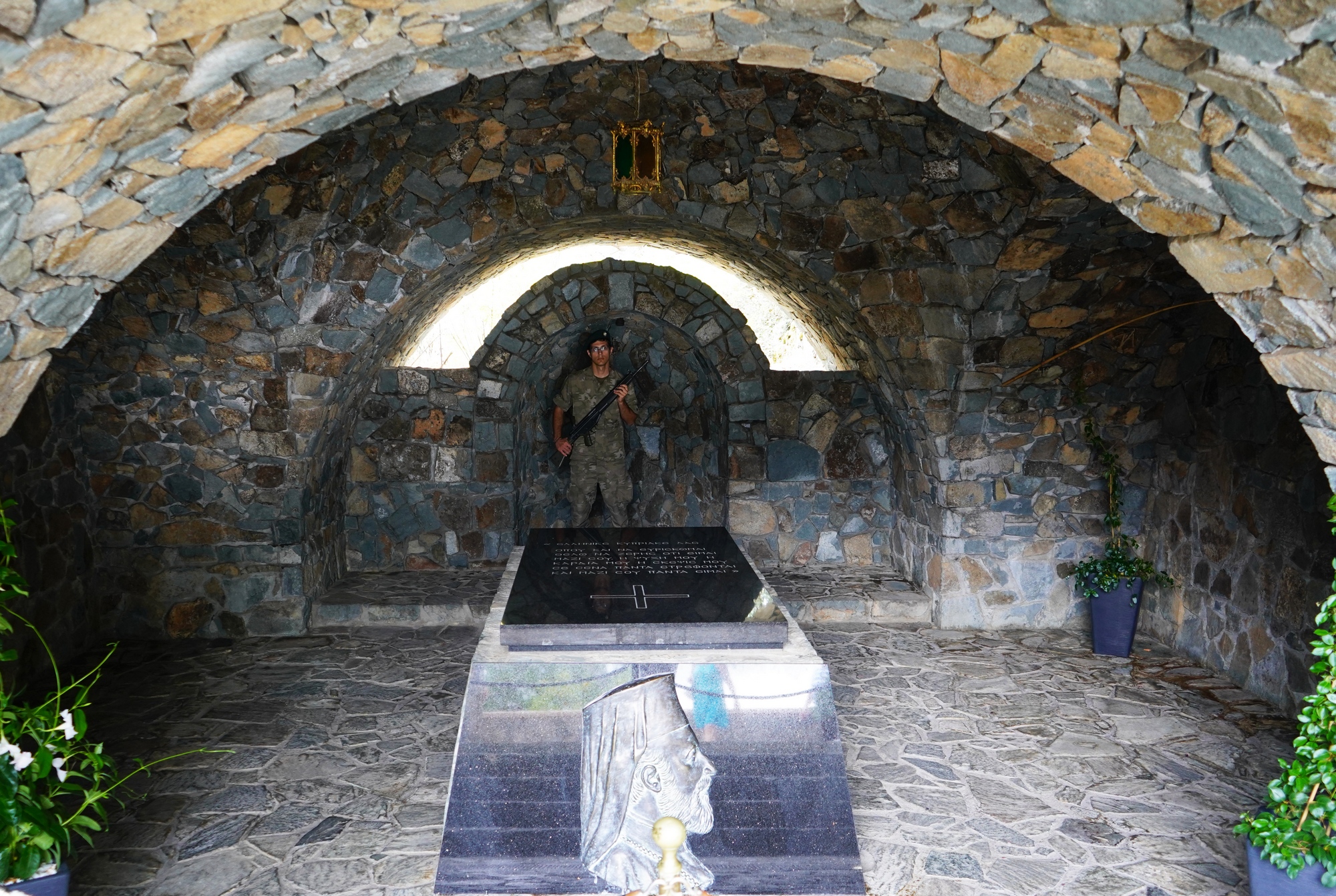 Archbishop Makarios grave in Kykkos Monastery