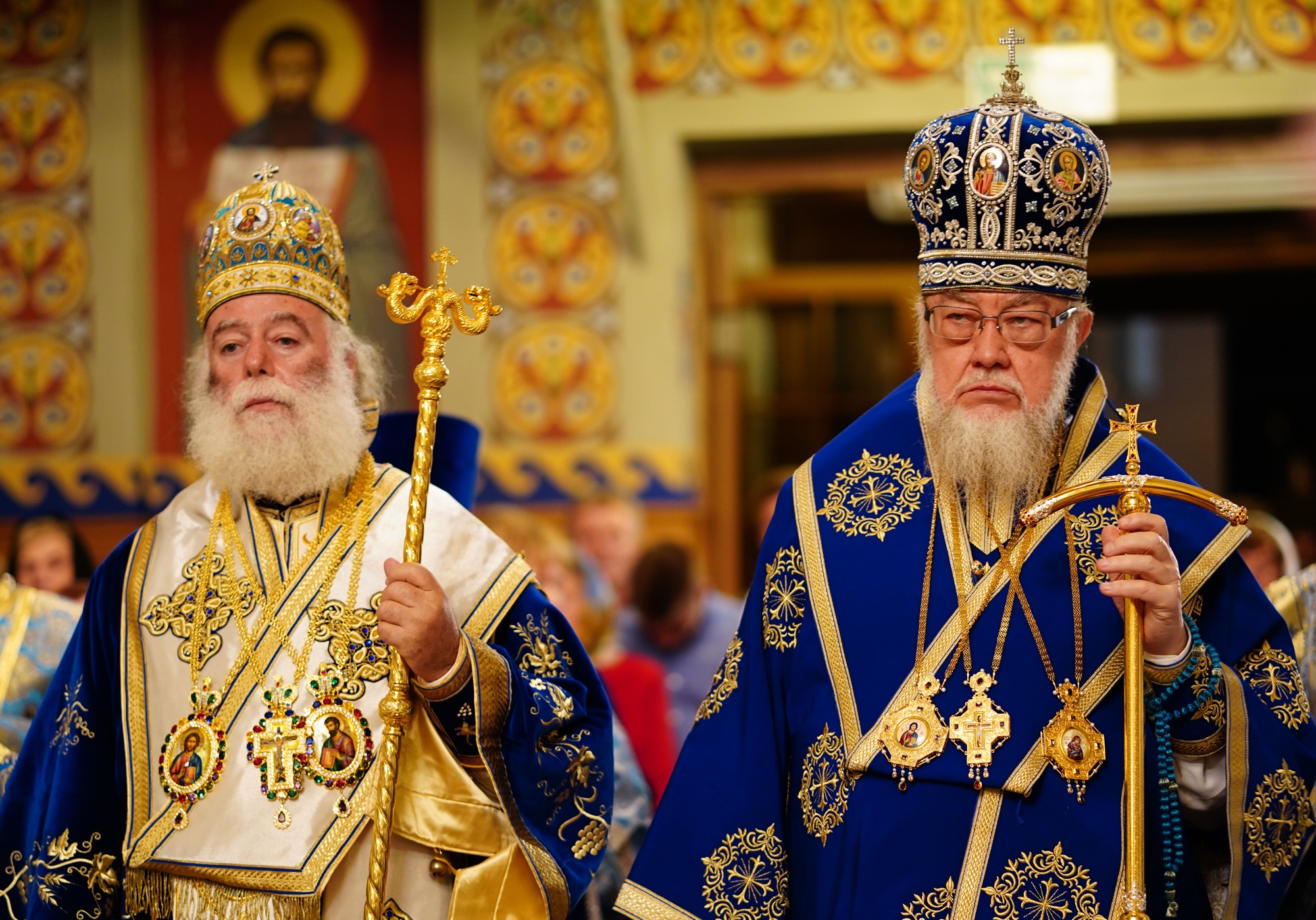 Patriarch Theodore II and Metropoitan Sawa