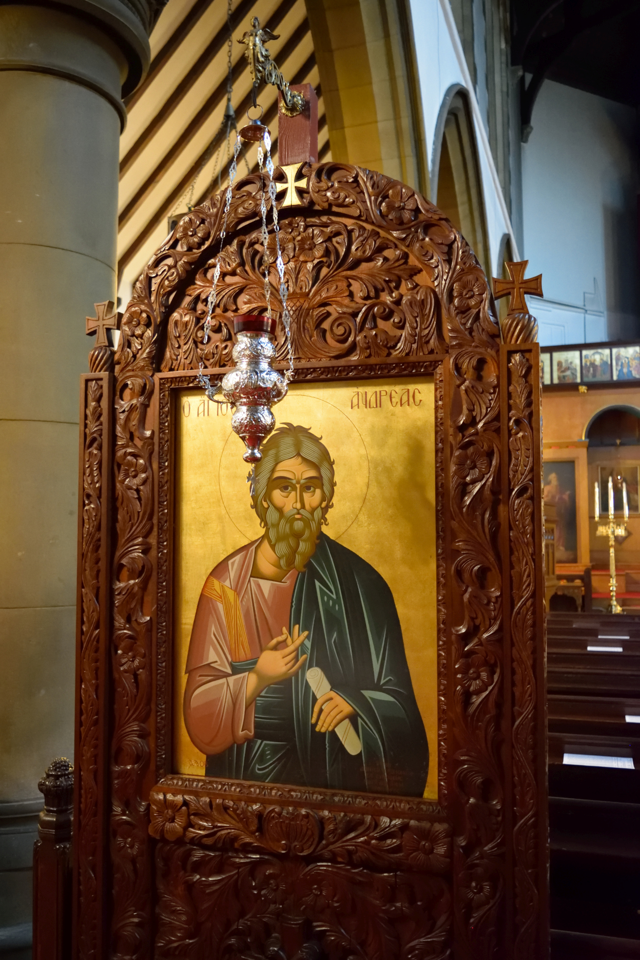 Saint Andrew icon - patron of Scotland