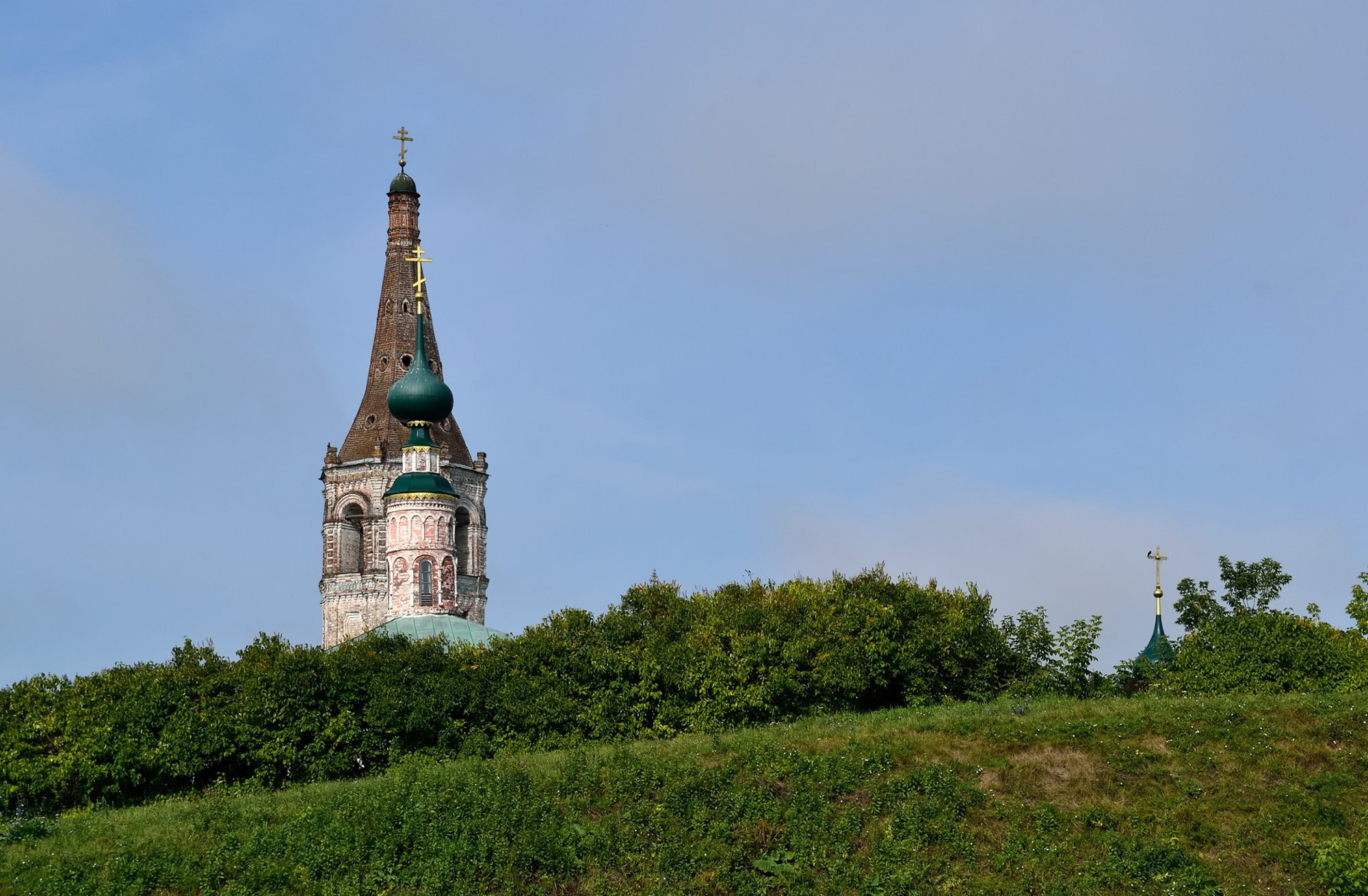 Bell Tower Behind Hill