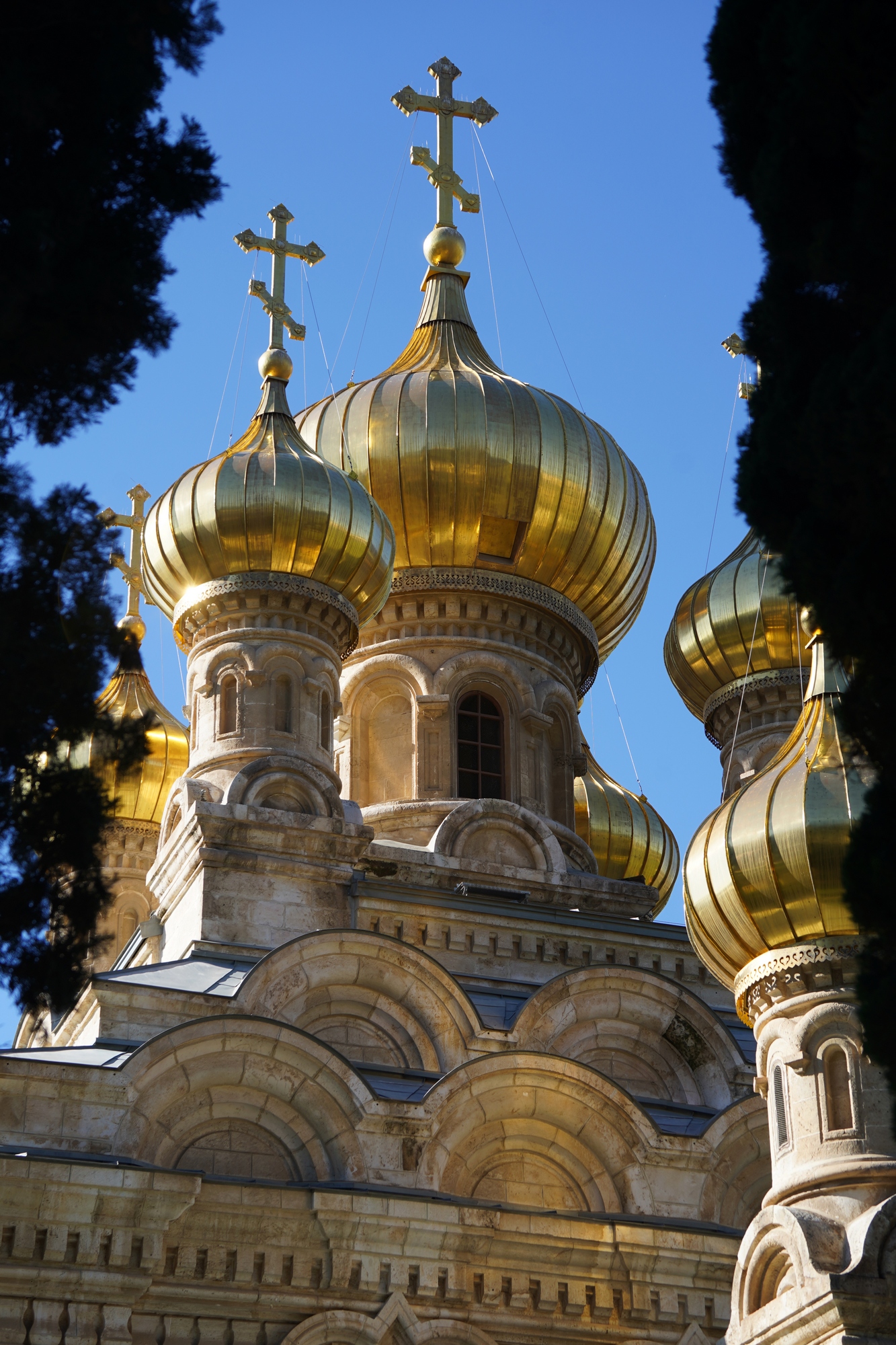 St. Marty Magdalene Russian Orthodox church in Jerusalem