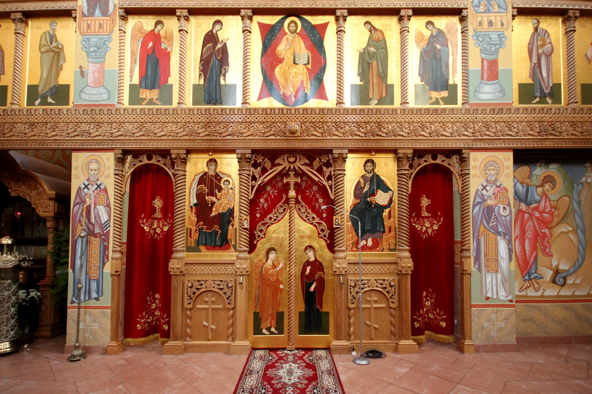 The iconostasis of St. Gabriel Orthodox church in Zwierki Convent 