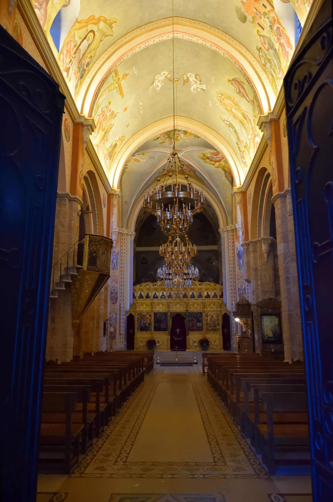 Entrance to the st. George cathedral, Beirut