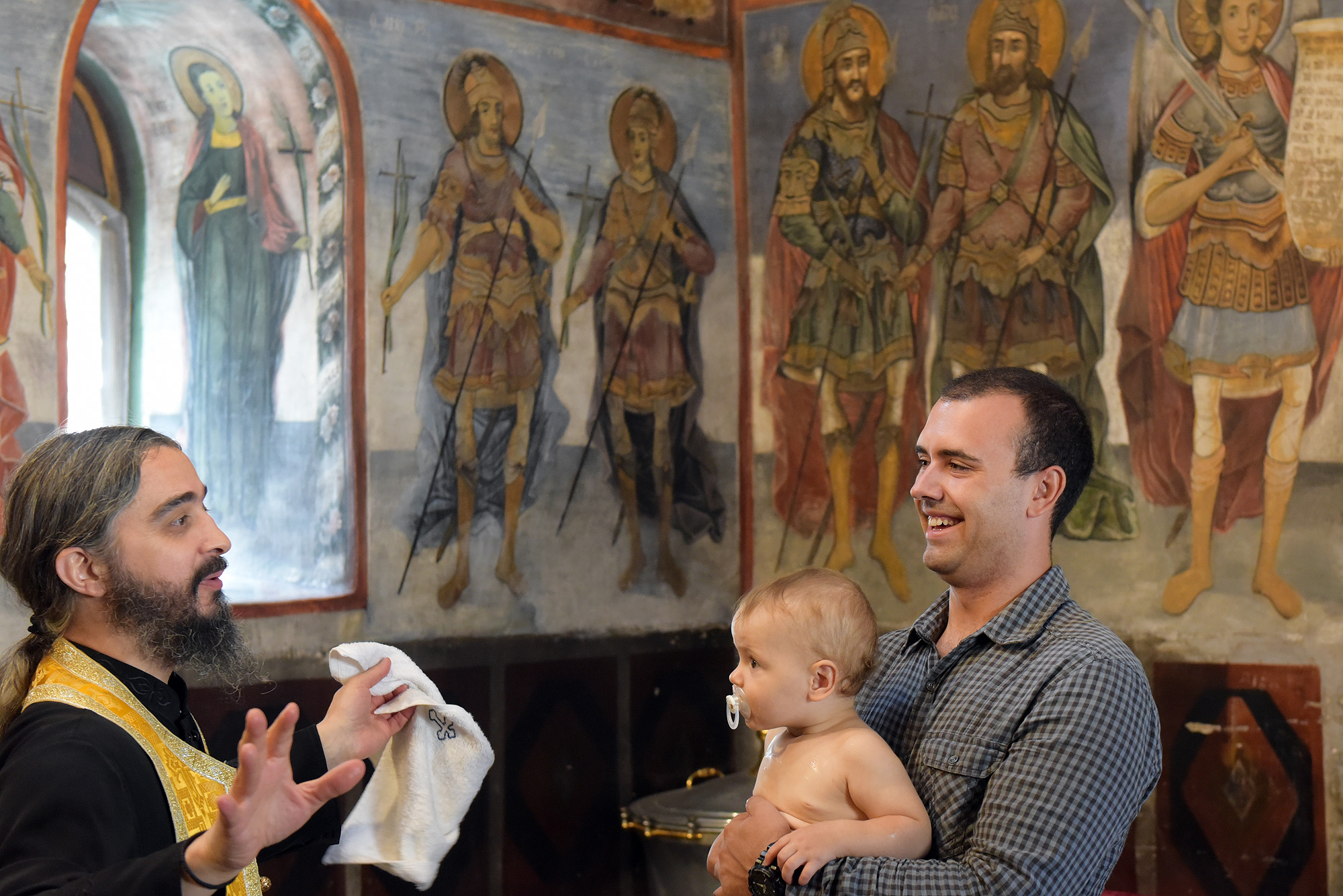 Baptism at the Bachkovo Monastery Dormition of the Holy Mother of God