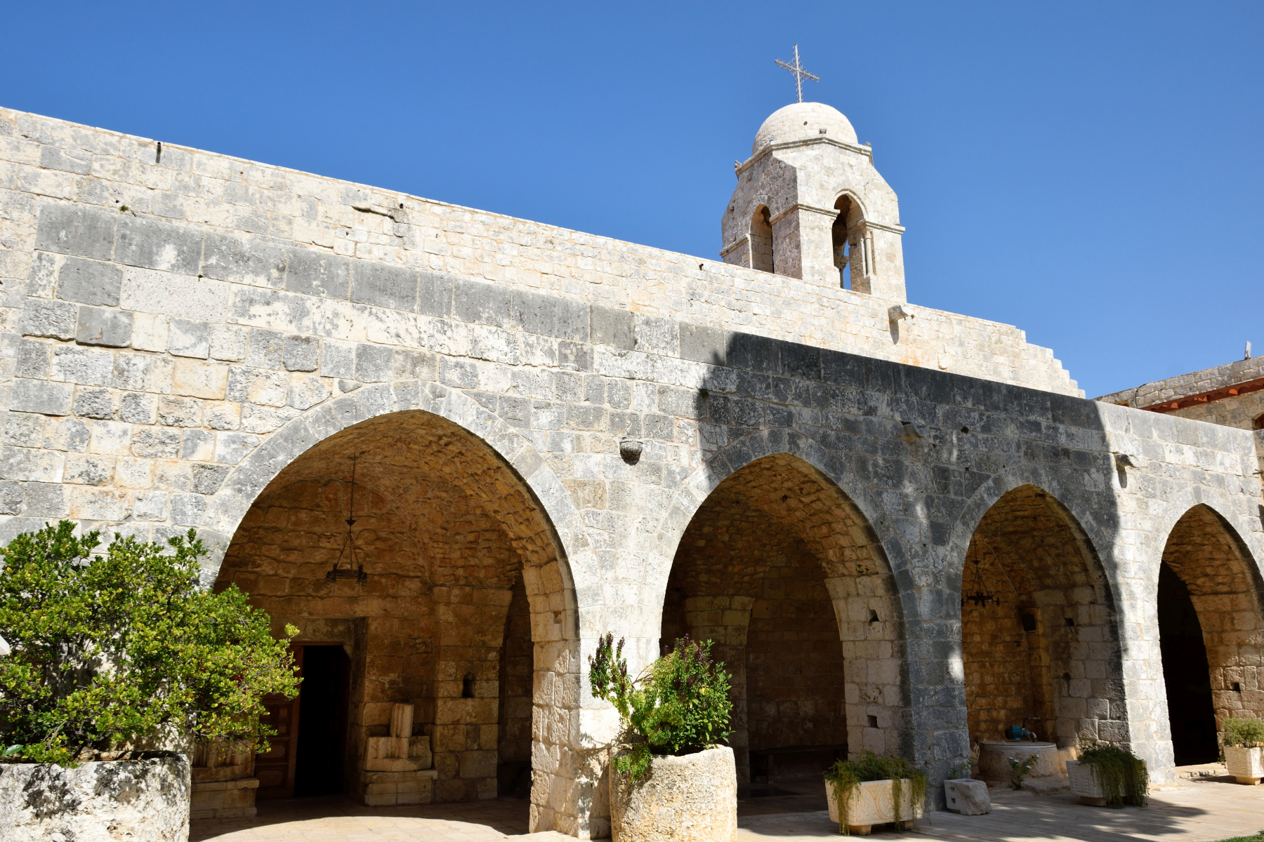 Dziedziniec monasteru Balamand