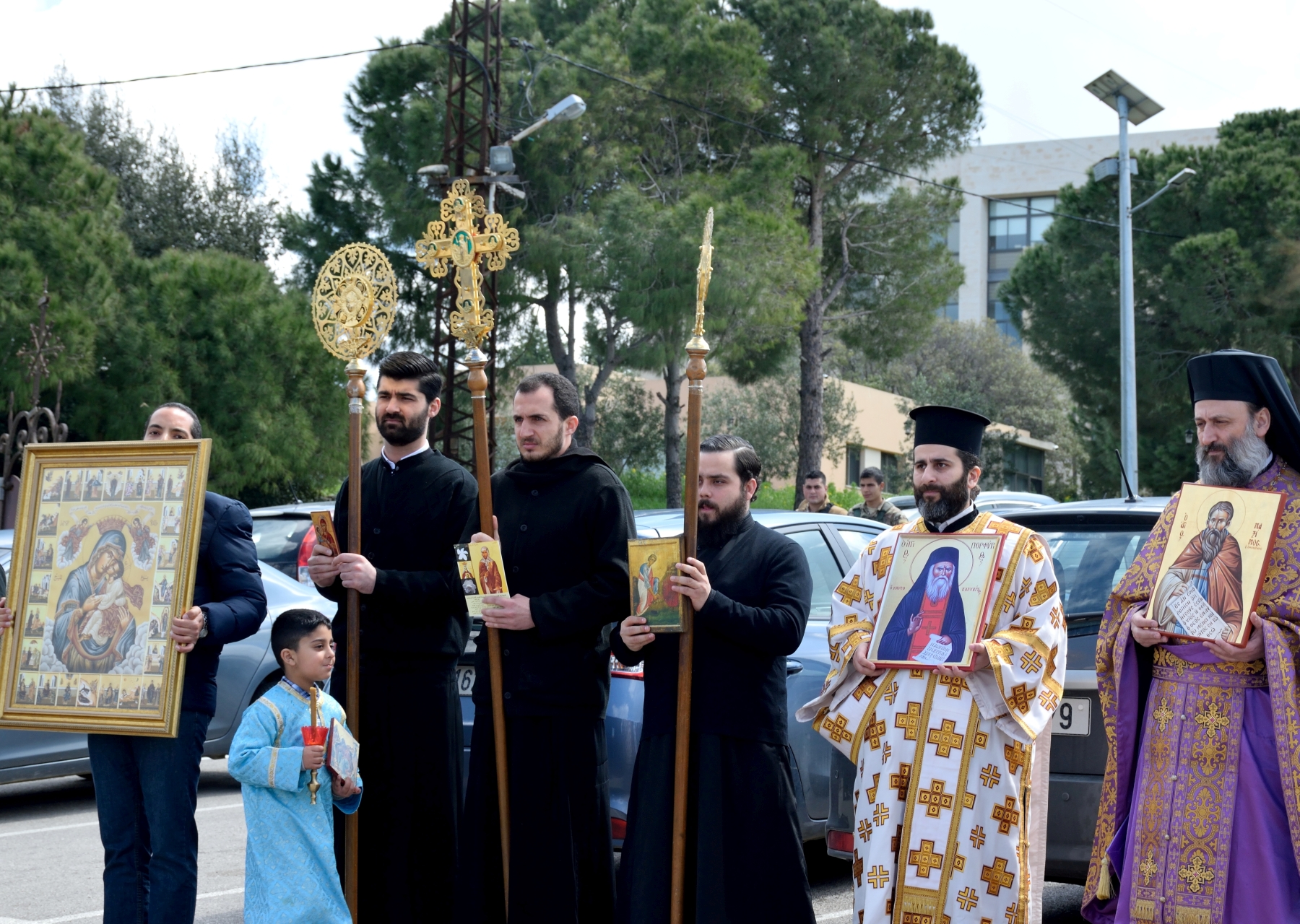 Procesja z ikonami w Niedzielę Prawosławia, Balamand