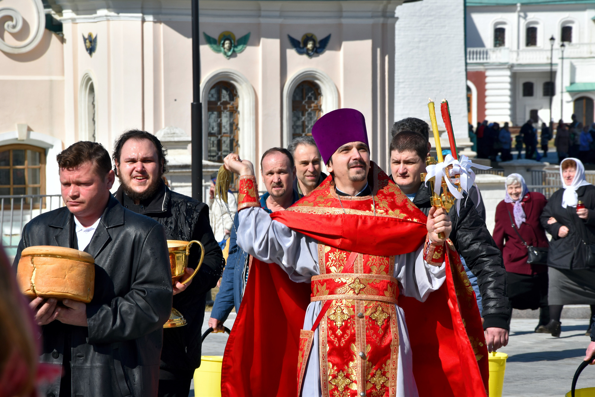 Paschalna procesja w Nowoijerusalimskim Monasterze w Istrze