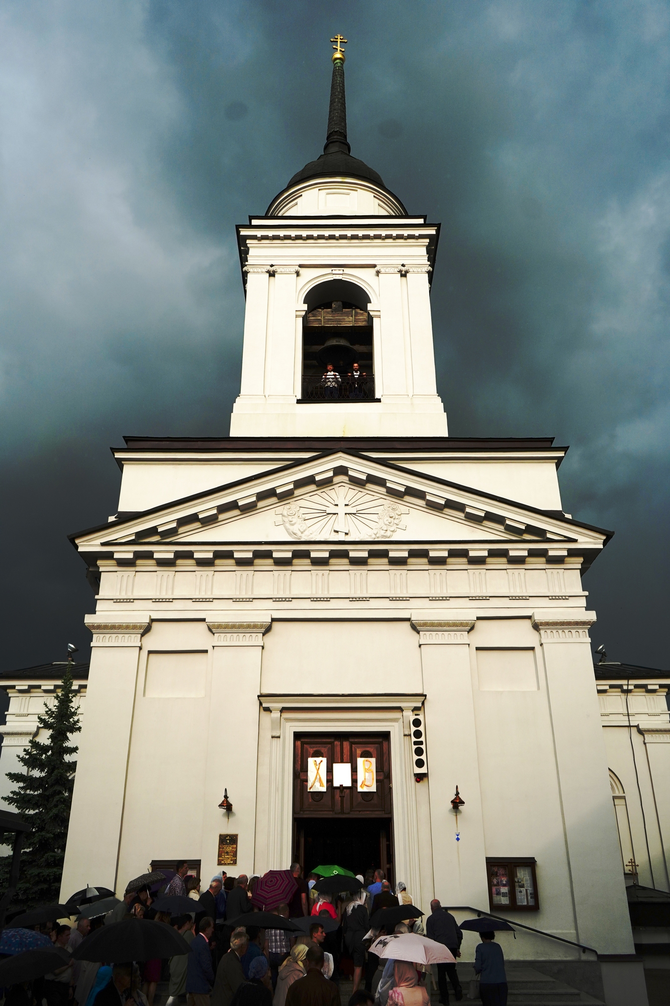 St. Nicholas Cathedral in Białystok just before storm...