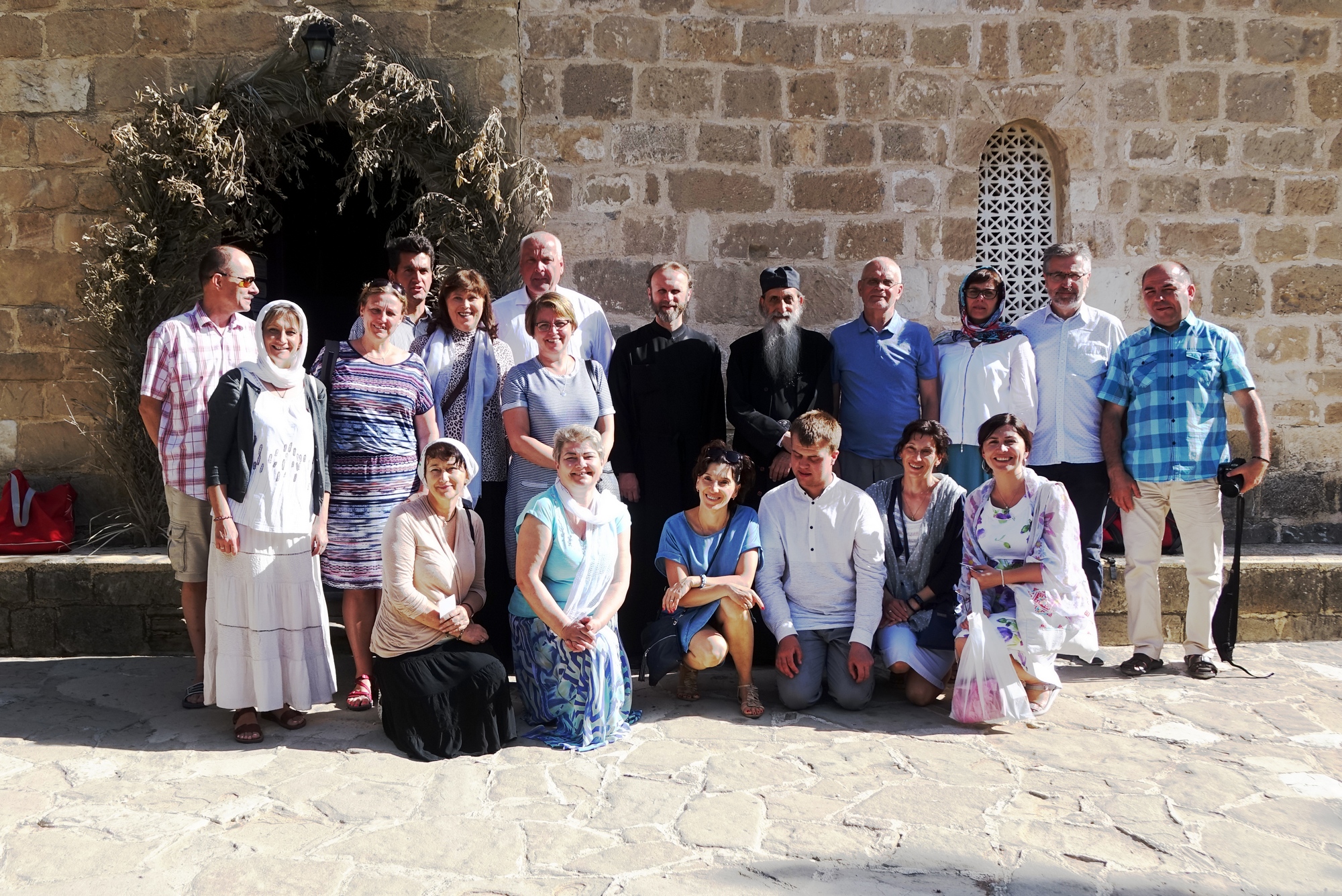 Polish pilgrims in Mavrovouni Monastery