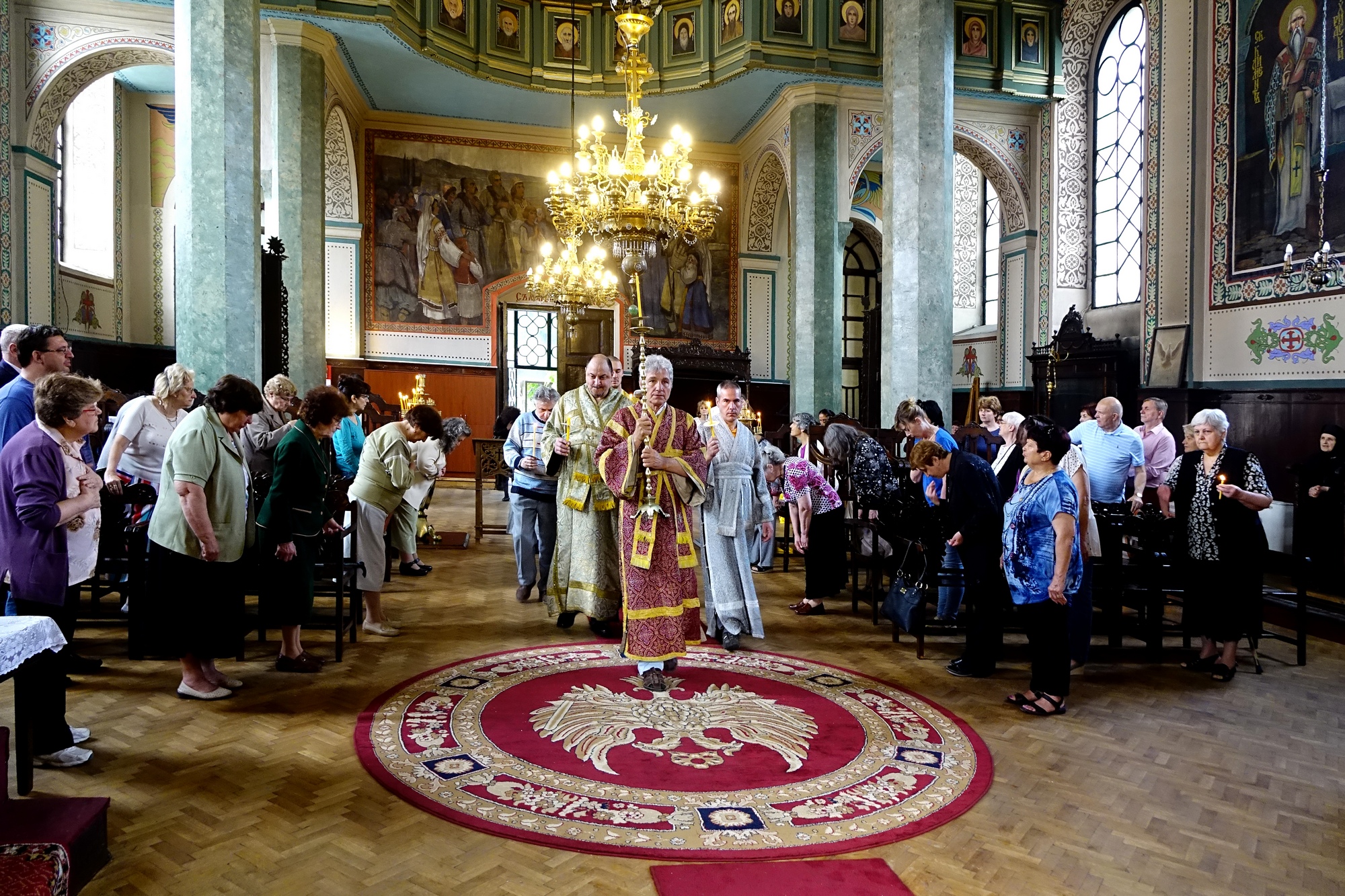 The Great Entrance in St. Nicholas church in Stara Zagora