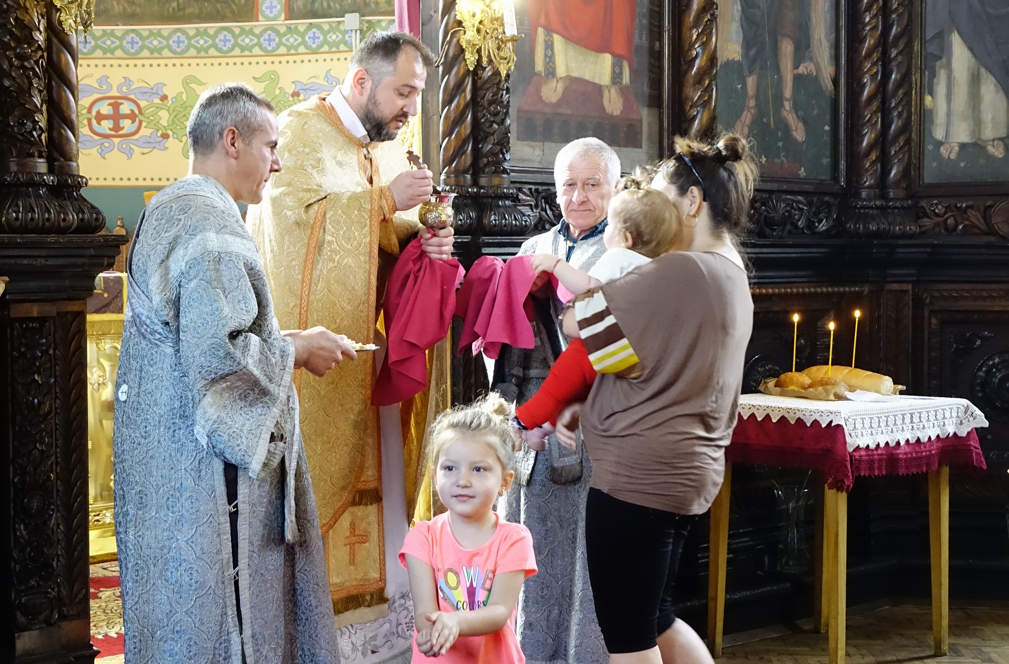 Eucharist in st. Nicholas church in Stara Zagora