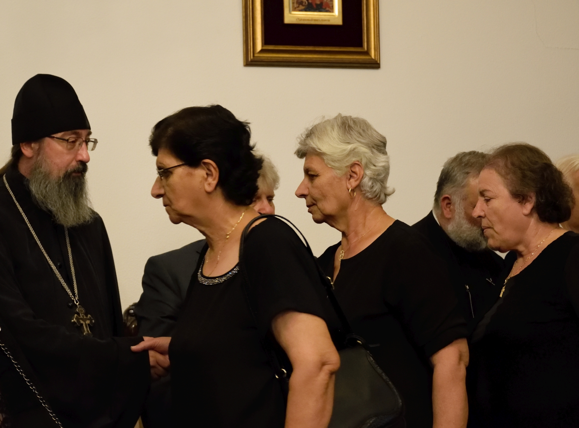 Ceremony of condolences after death of father of metropolitan Antony