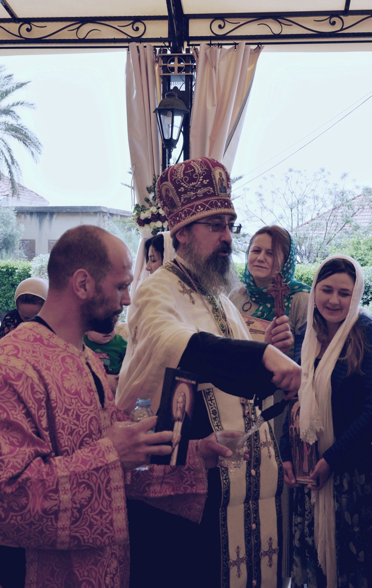 Paschal Tuesday in Byblos, blessing by water