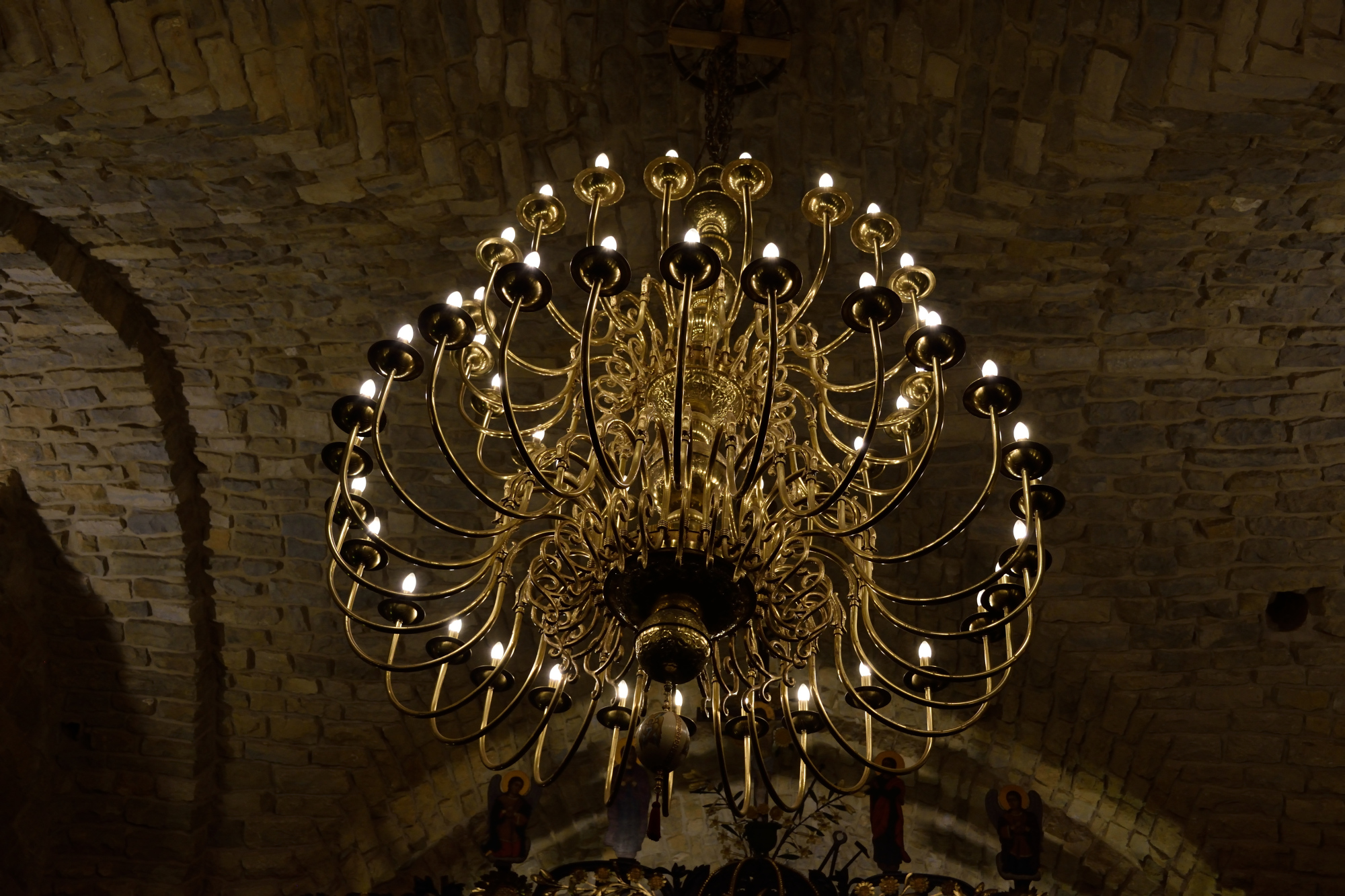 Chandelier in st. Elias monastery Shwayya