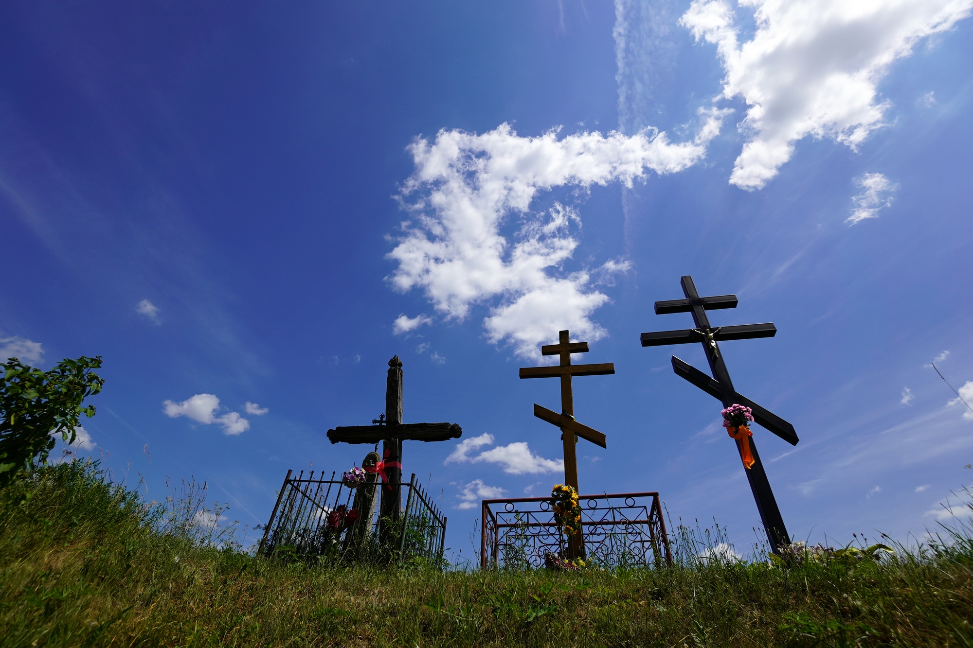 Lonely crosses...