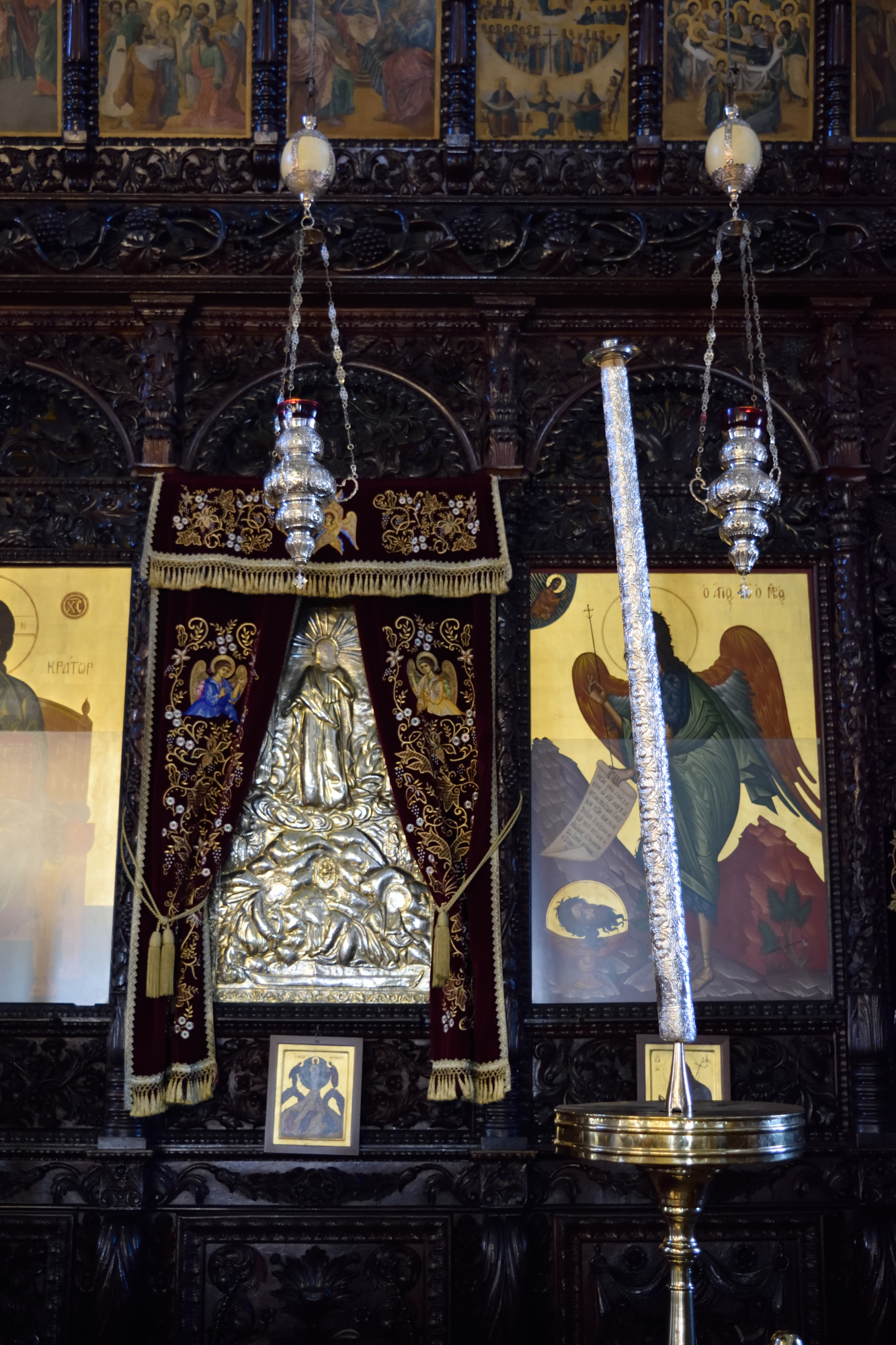 The patronal icon in the Transfiguration cathedral, Larnaca