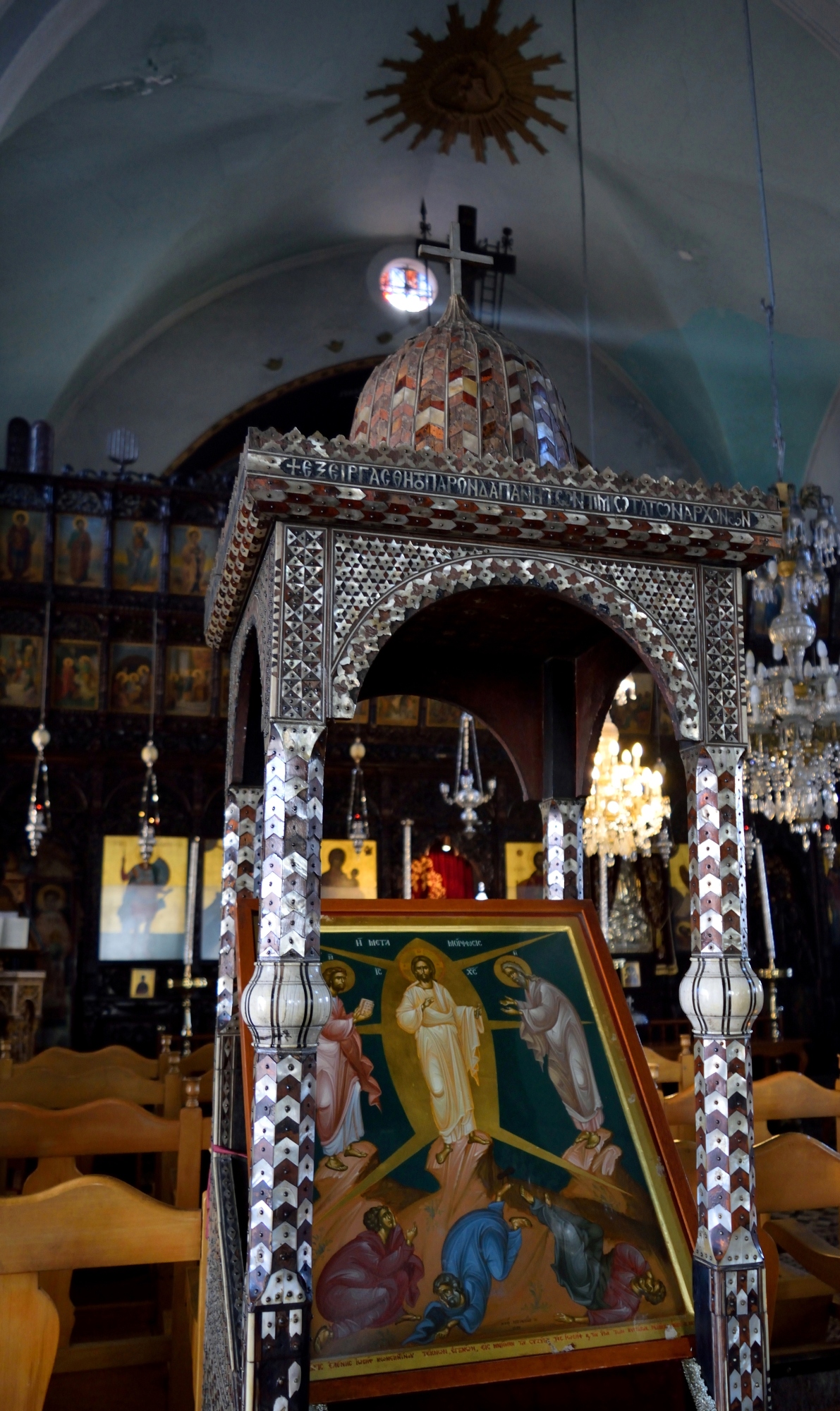 Transfiguration icon in the Larnaca cathedral