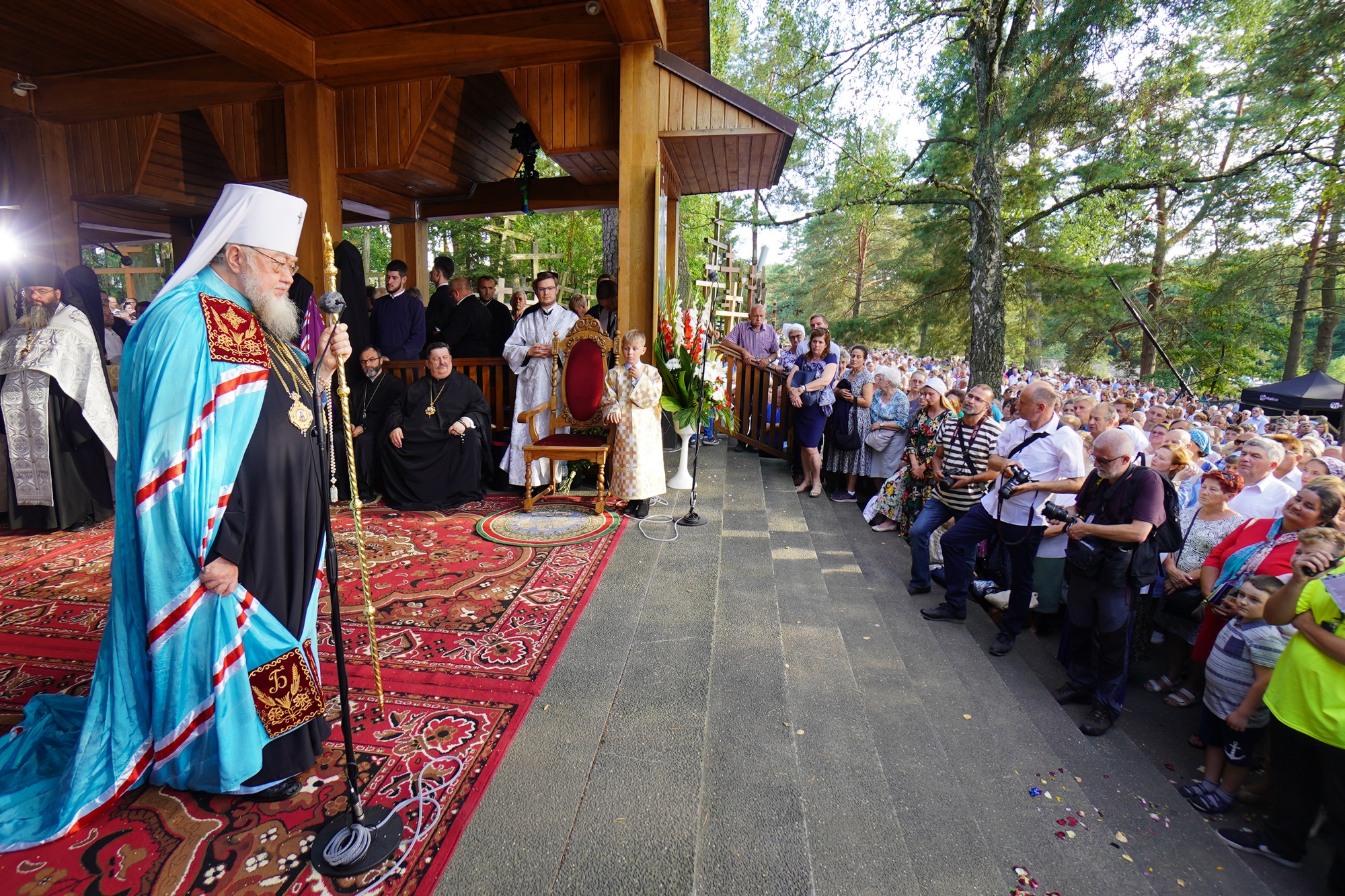 All-Night Vigil at Holy Mountain of Grabarka. The feast of Transfiguration