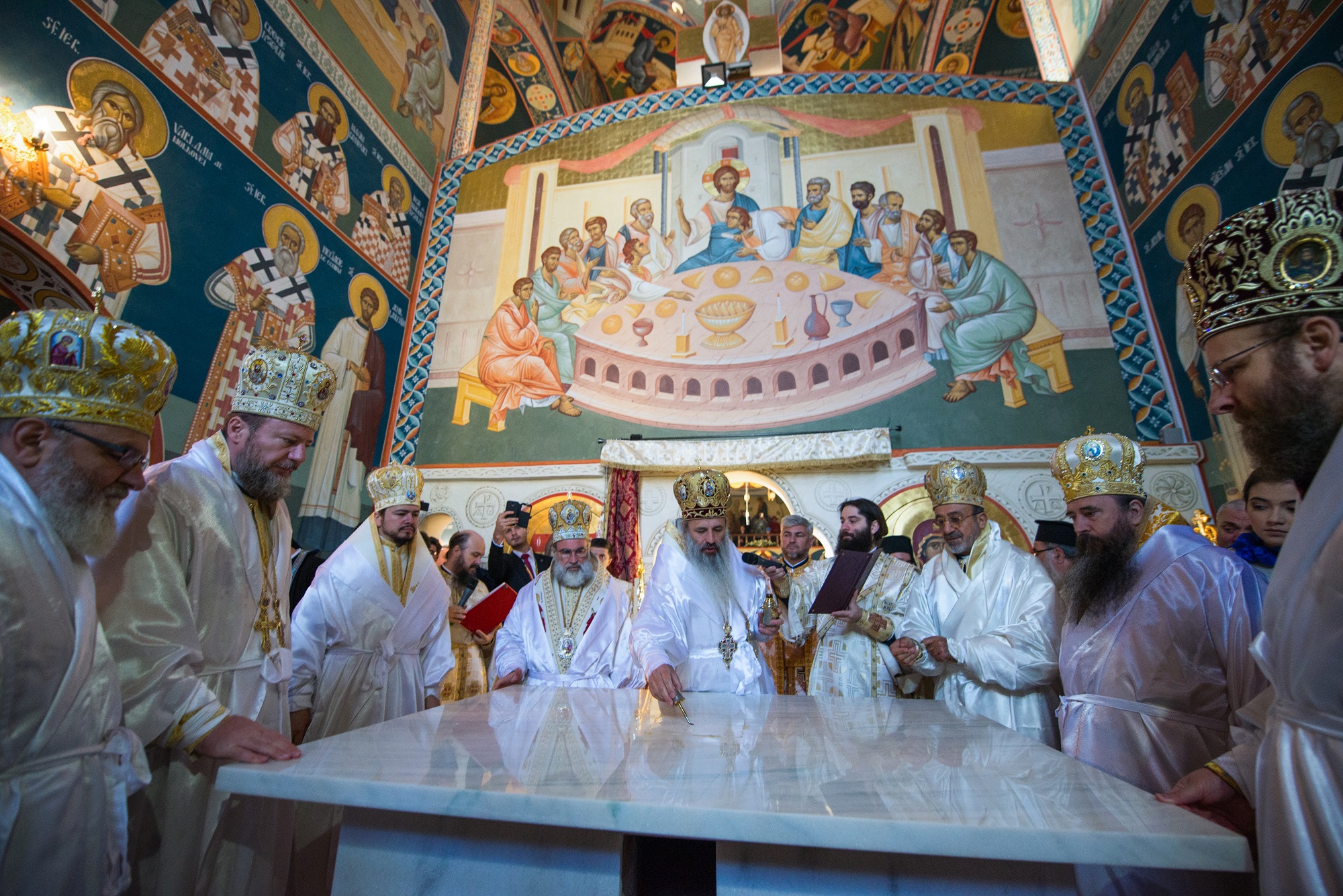 Consecration service of an orthodox christian church