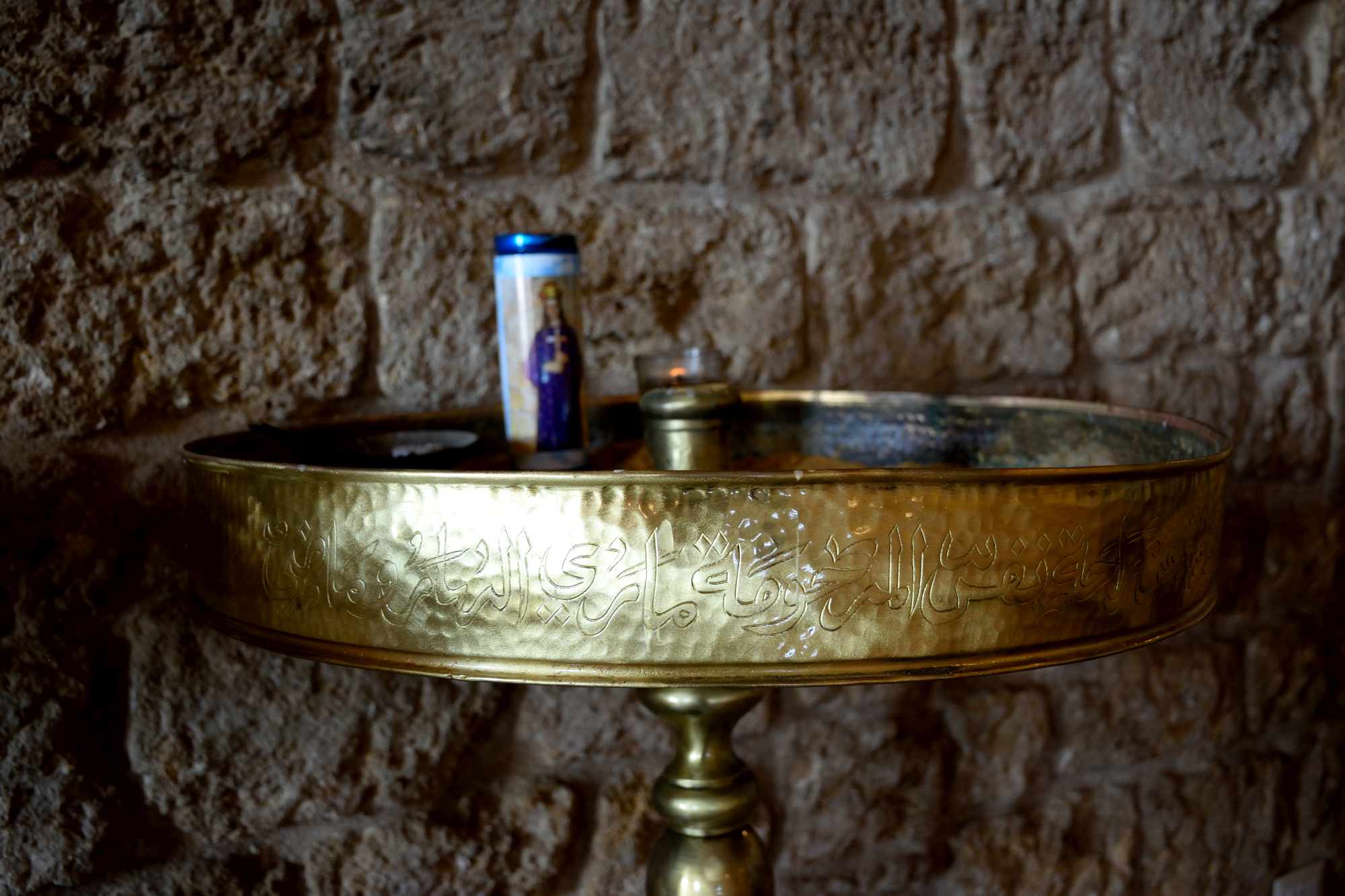 Arabic Orthodox candlestick in Batroun