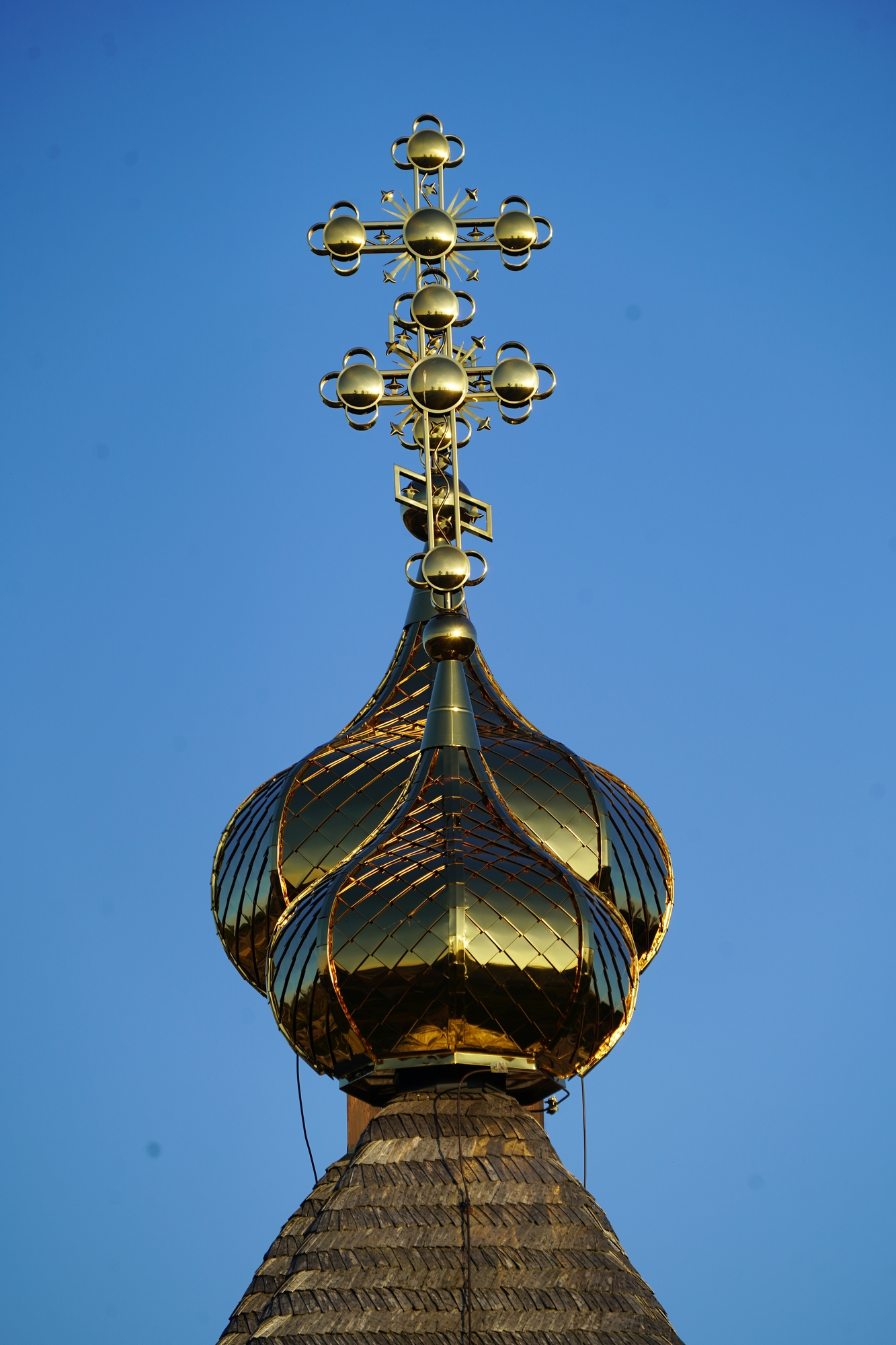 The crosse of the Orthodox church in Łaźnie