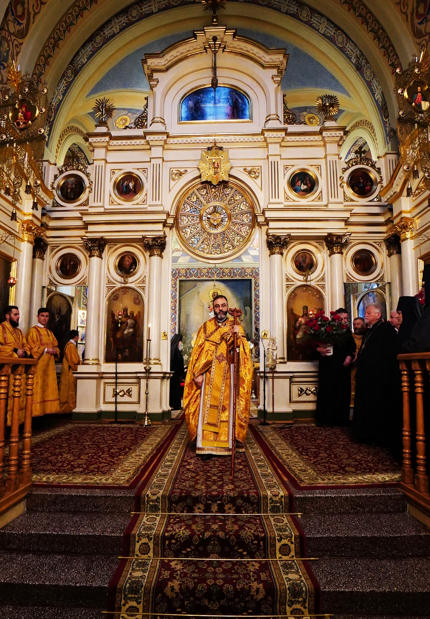 Archbishop Jakub serving Liturgy