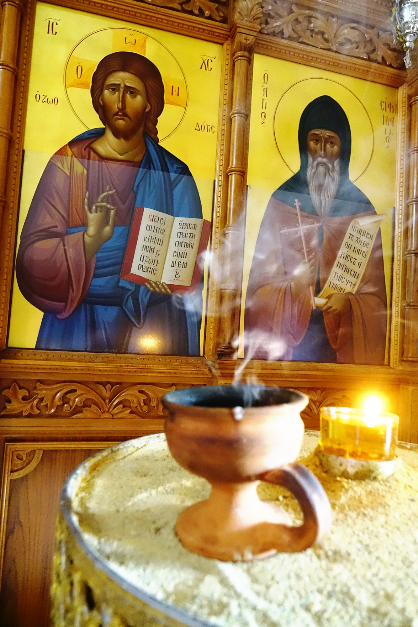 In St. Euthamianos Orthodox church close to Lefkara