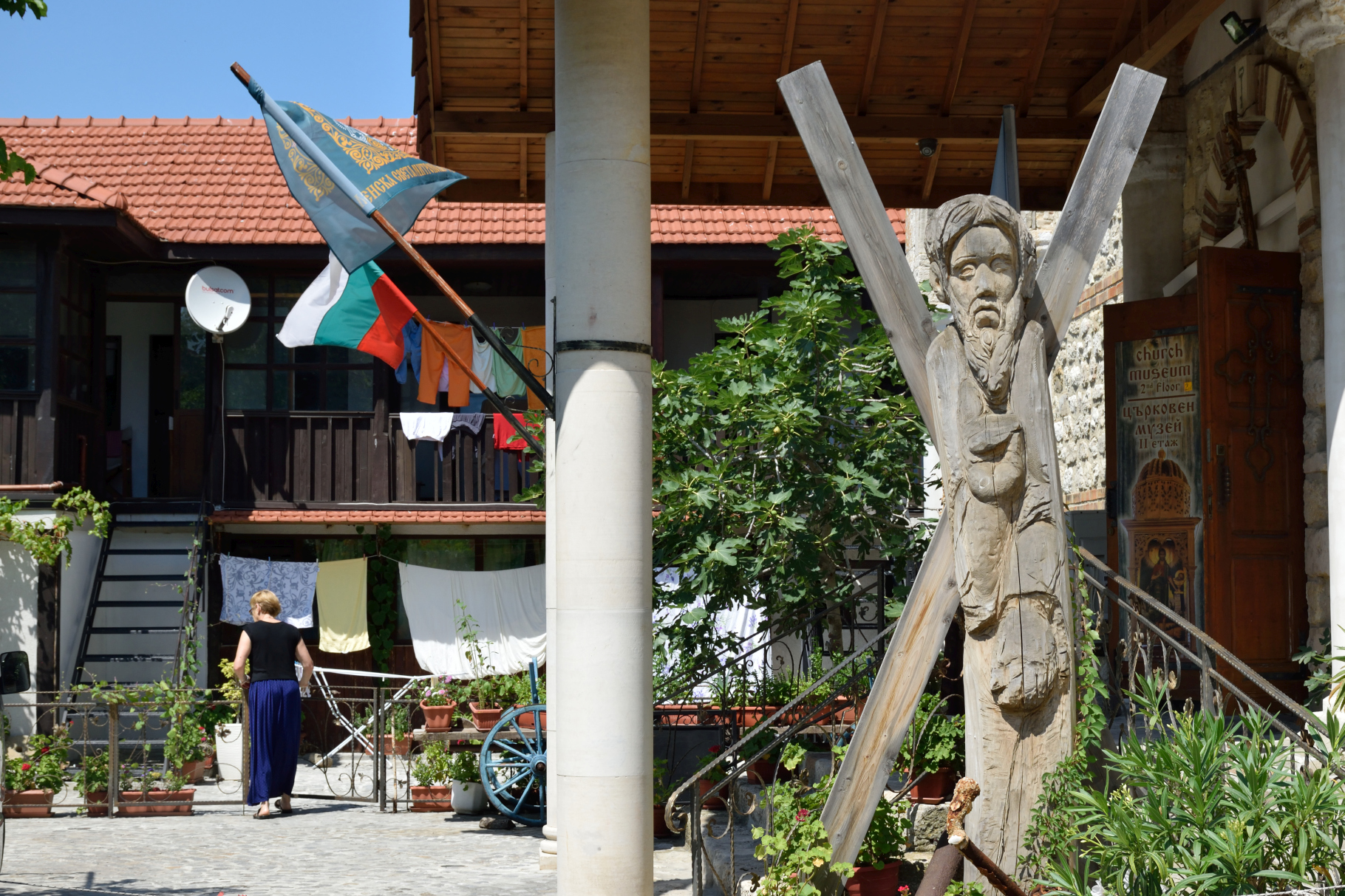 Sculpture of st. Andrew in Nessebar