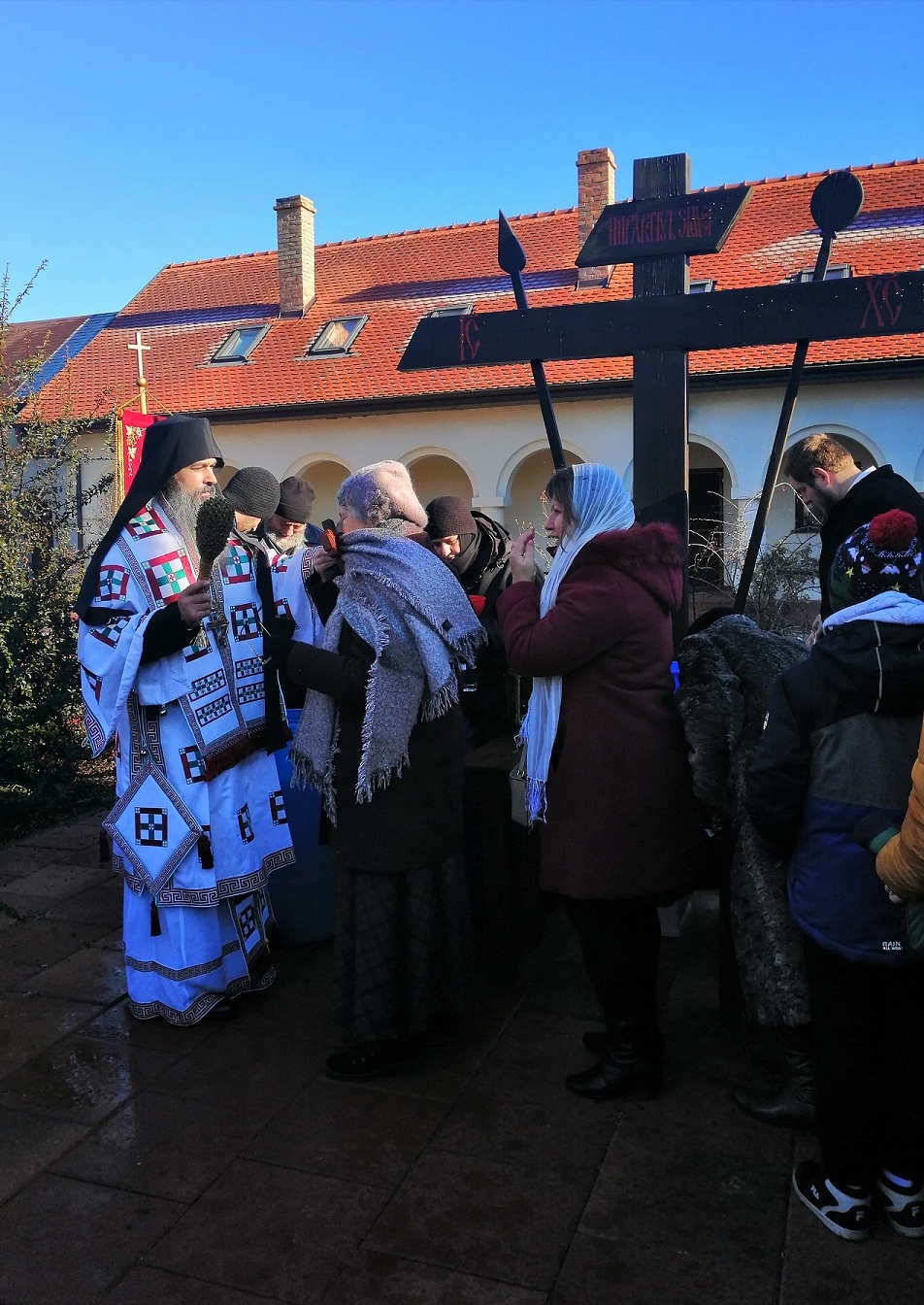 The baptism of the Lord at the Cebza monastery 