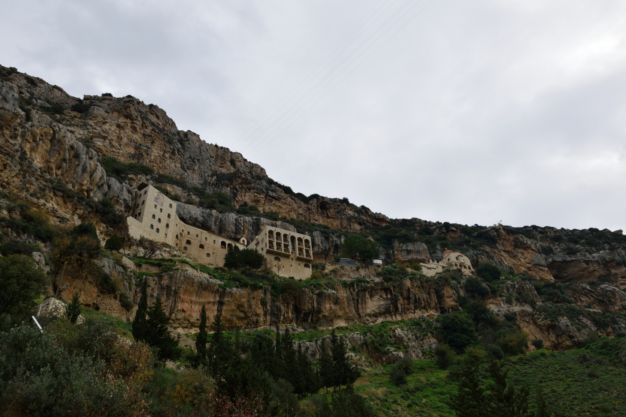 Hamatoura monastery in winter