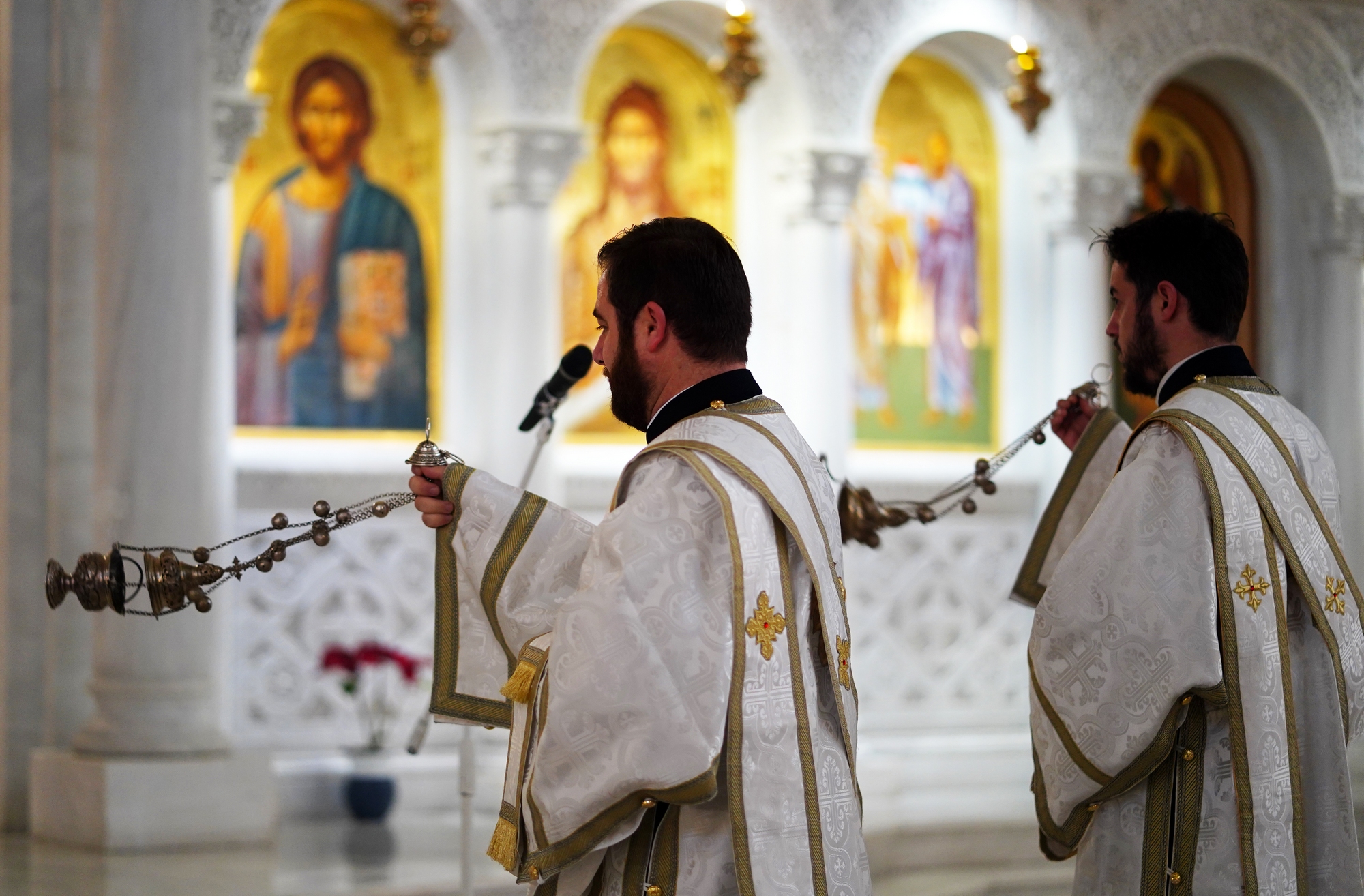 The Divine Liturgy in Ressurestion of Christ Cathedral in Tirana