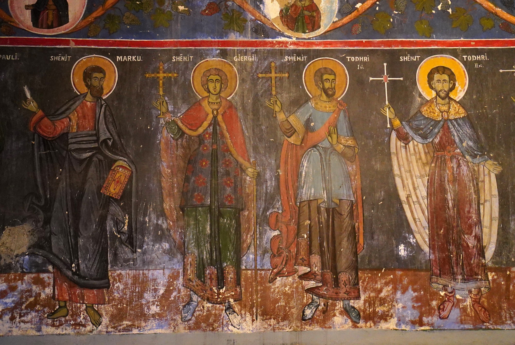 Frescoes of the Orthodox church in Bubullimia