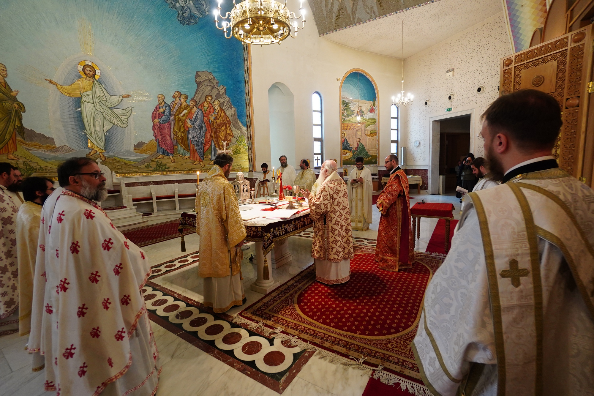 The Divine Liturgy in Ressurection of Christ Cathedral in Tirana