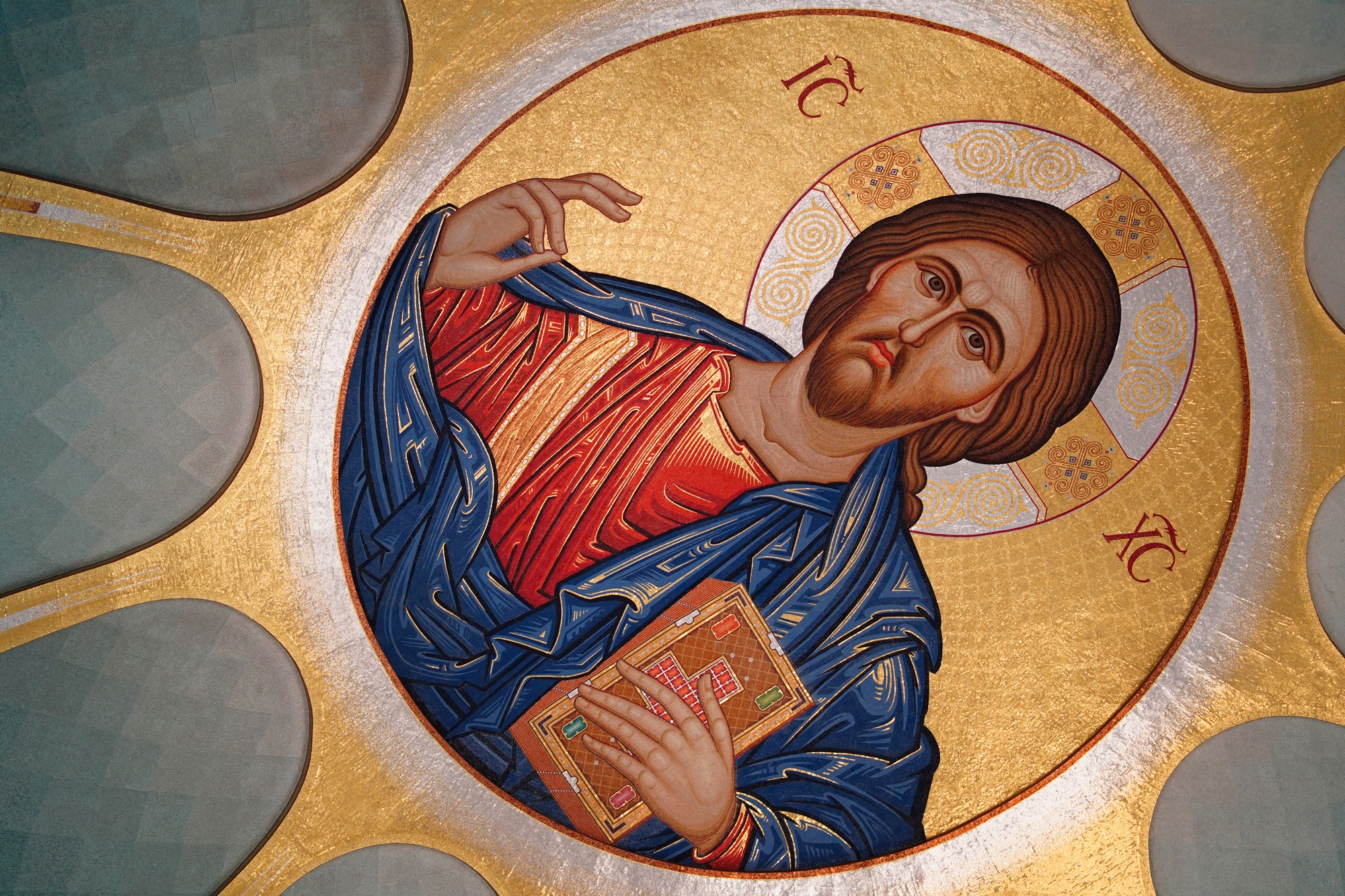 Jesus Christ Pantokrator in Ressurection Cathedral in Tirana