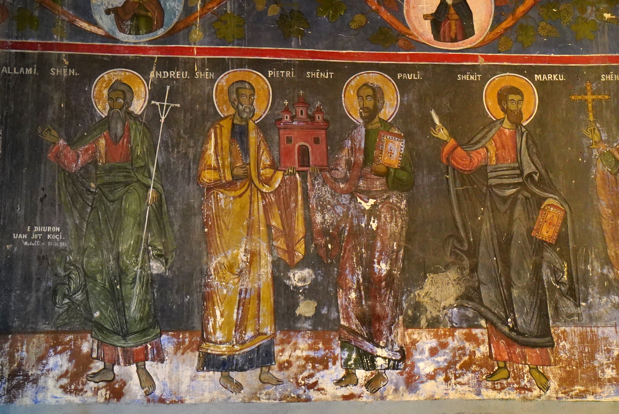 Fresco from Orthodox church in Bubullima