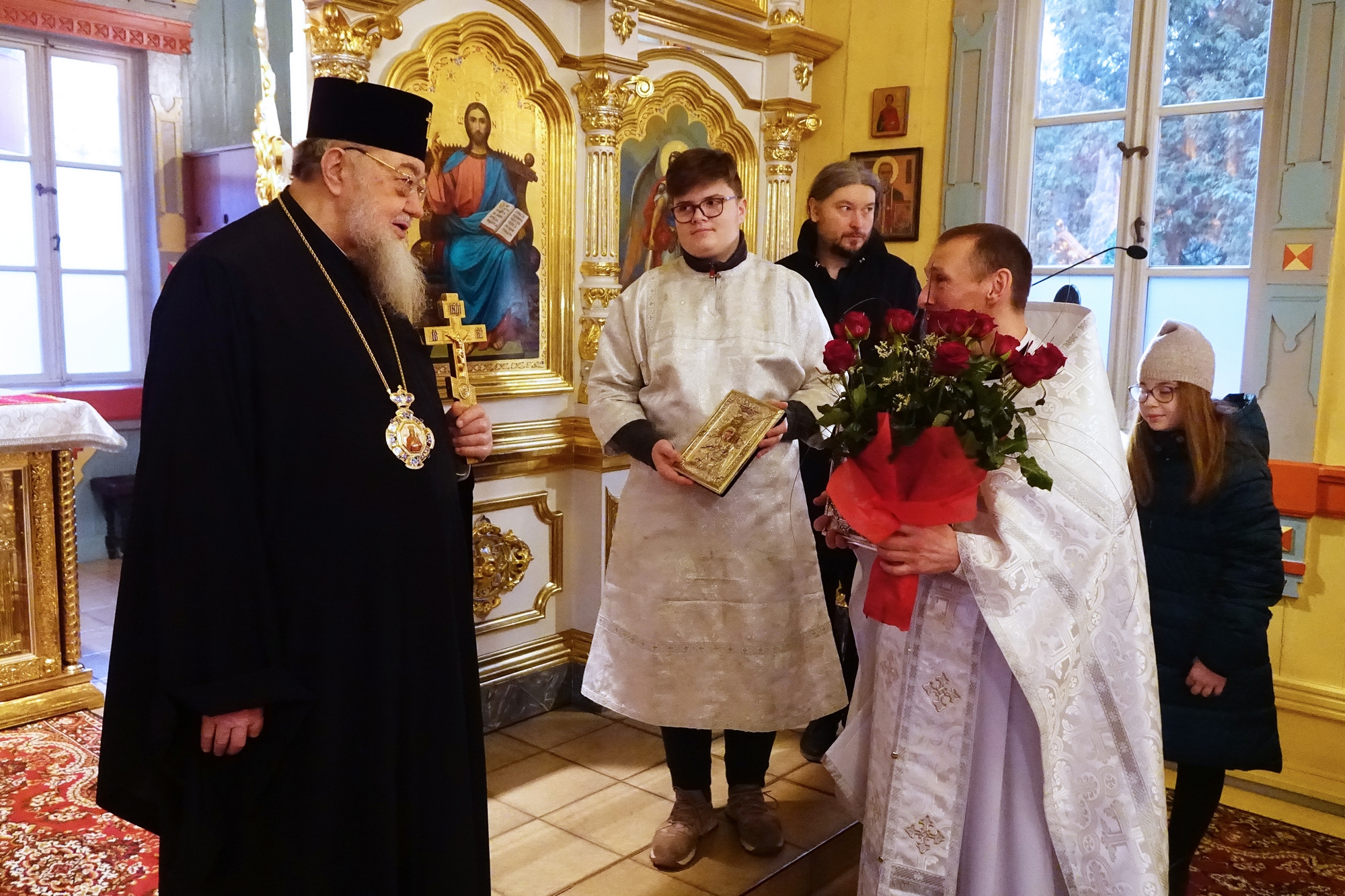 Metropolitan Sawa in Orthodox church in Ciechocinek