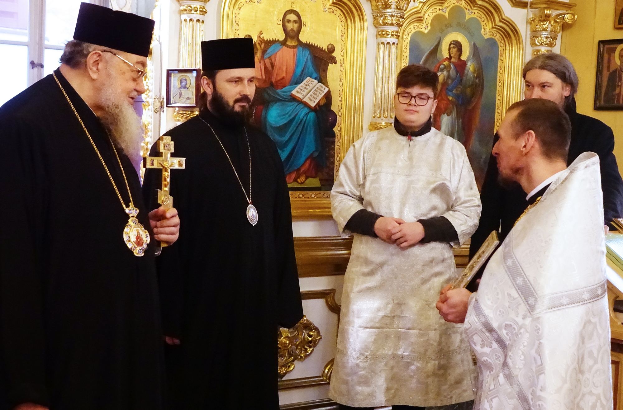 Metropolitan Sawa in Orthodox church in Ciechocinek