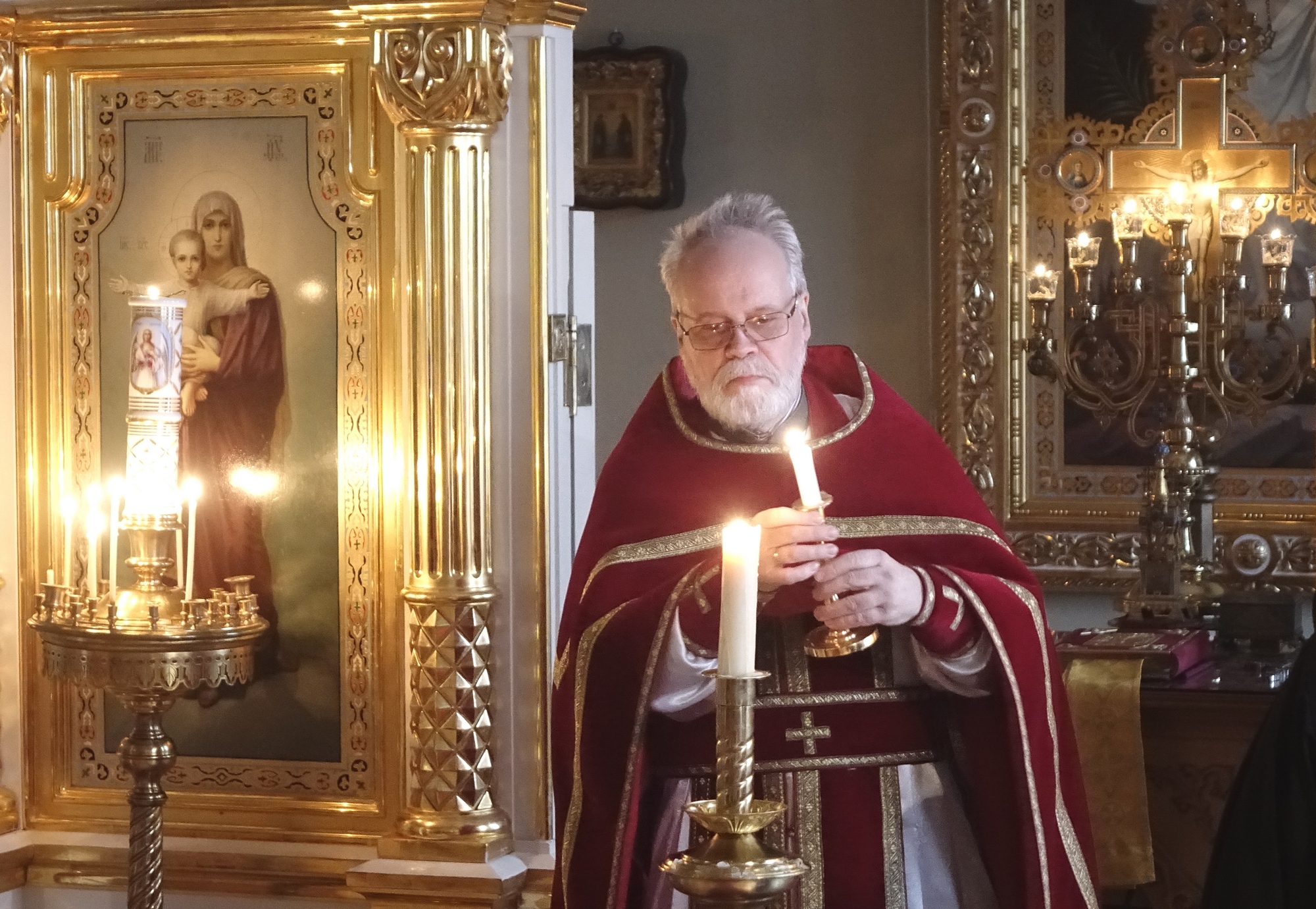 Divine Liturgy of Presanctified Gifts in St. Nicholas church in Helsinki