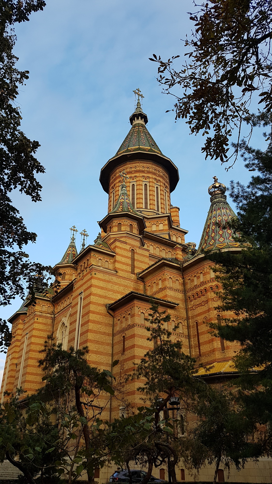 Metropolitan Cathedral from Timișoara by day