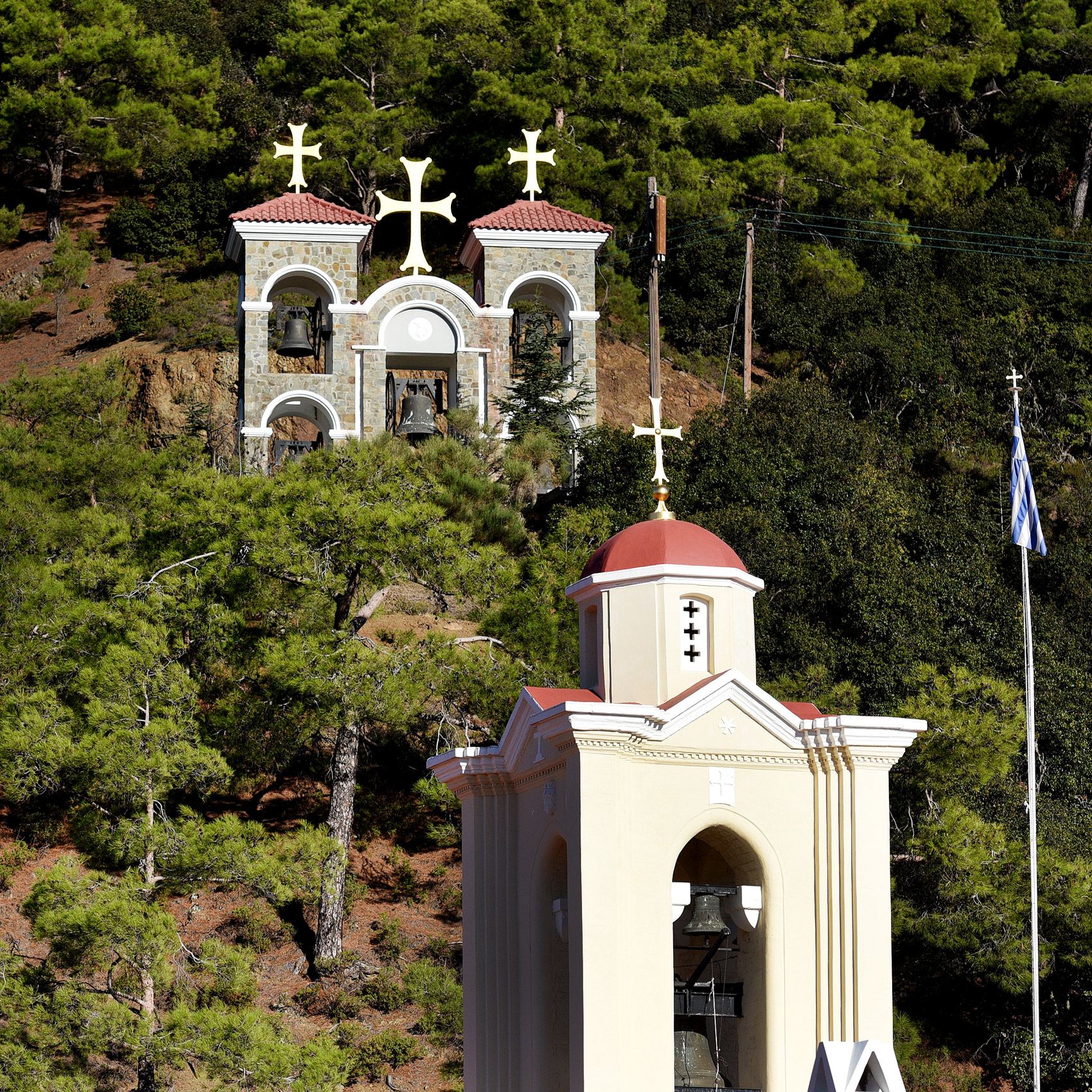 Bell tower at Kykkos monastery