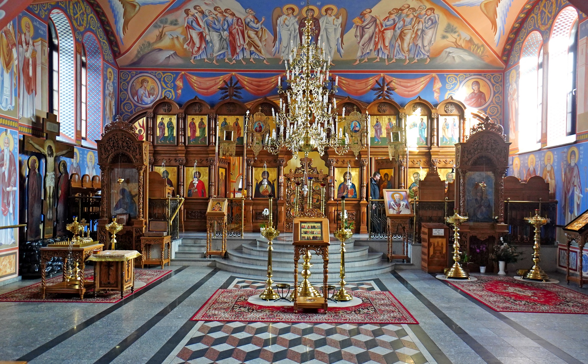 The interior of St. John the Theologian Orthodox Church of Supraśl Monastery