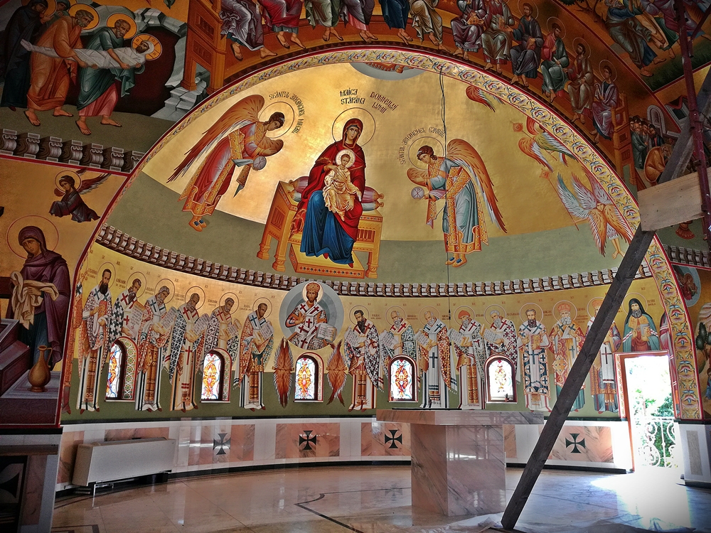 The new church at Draganesti Vlasca Monastery, Teleorman County