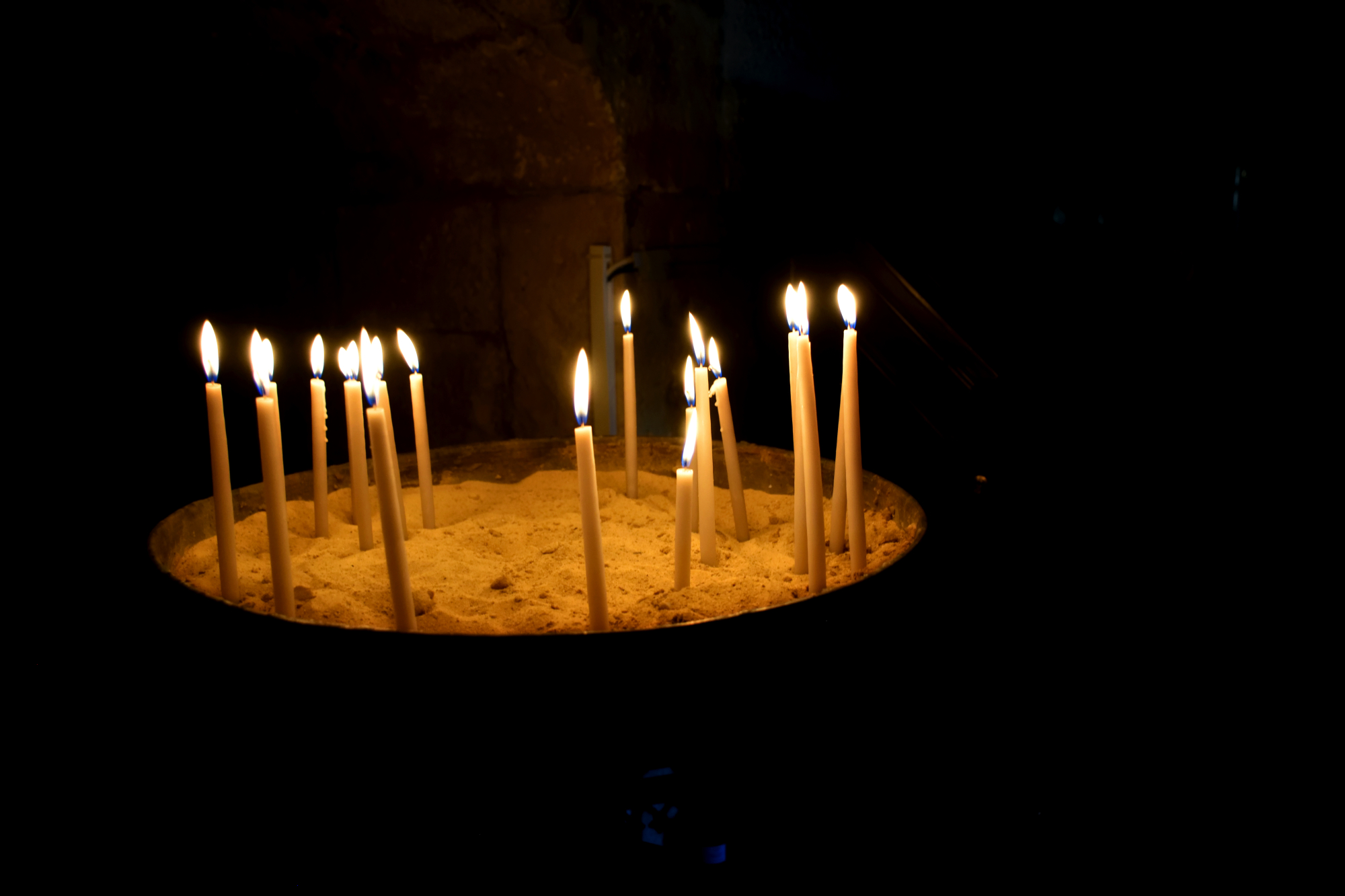 Candles in Balamand monastery