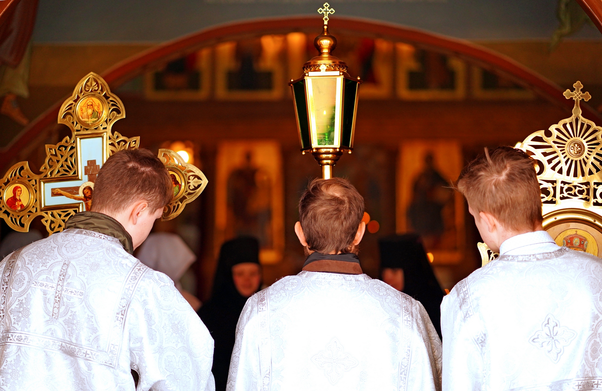 Bright Monday Paschal procession in Zwierki Convent