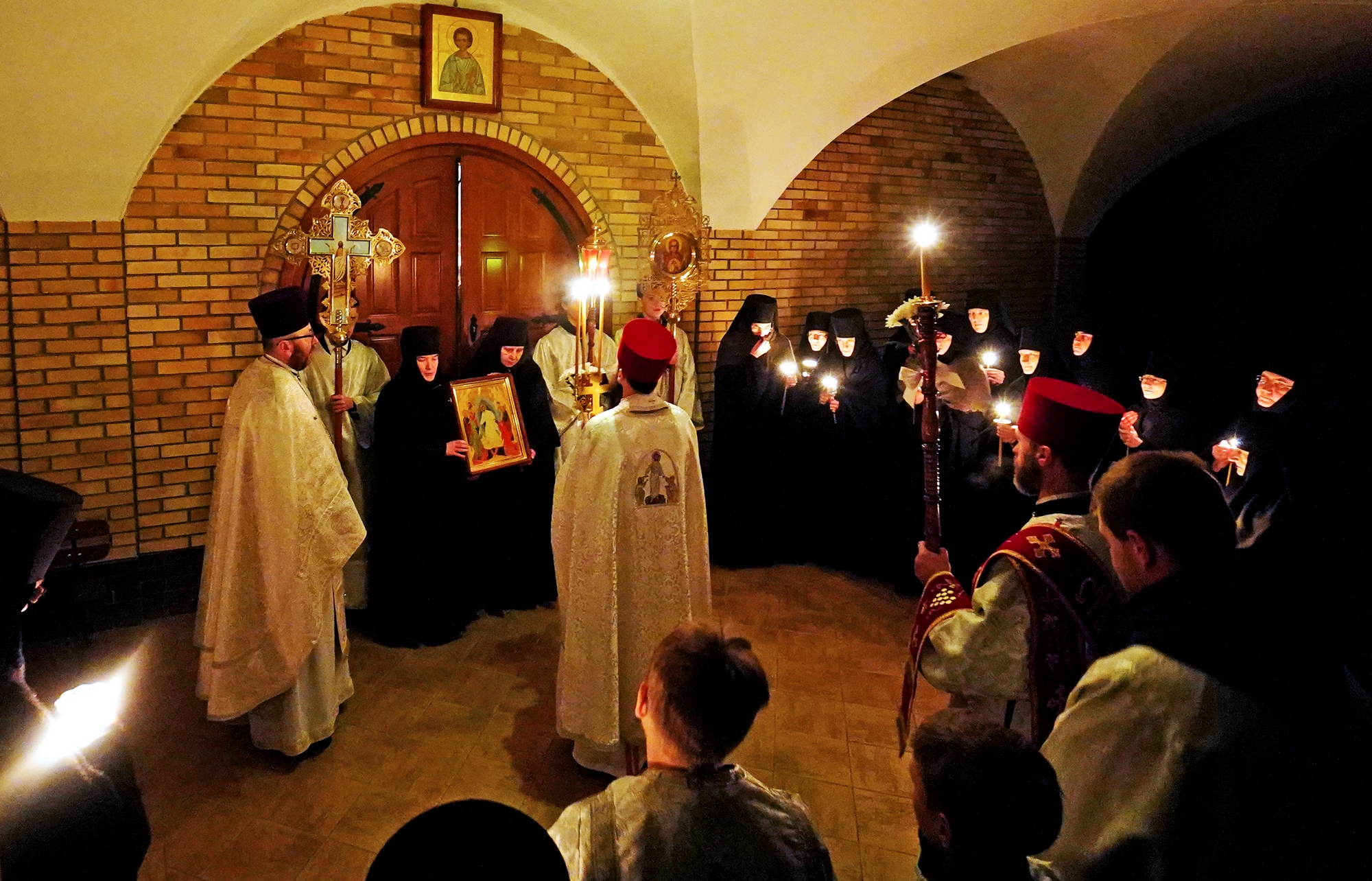 Paschal procession in Zwierki Convent