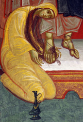 Mitrut Popoiu 
The sinner woman washes the feet of Jesus. Detail 
2020-04-10 22:22:12