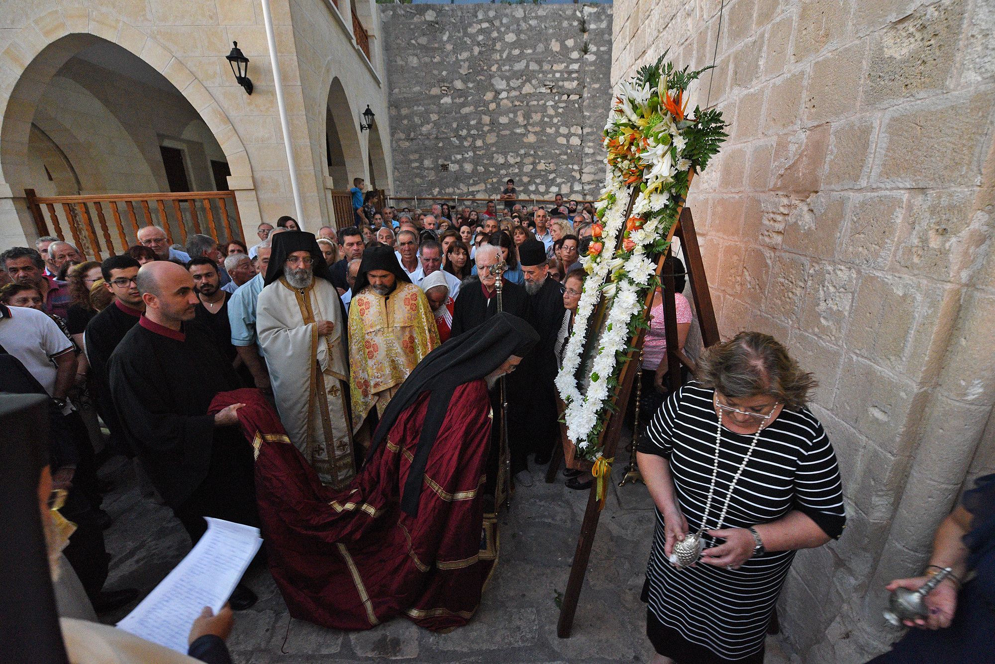 Feast at St Neophytos Monastery, near Paphos